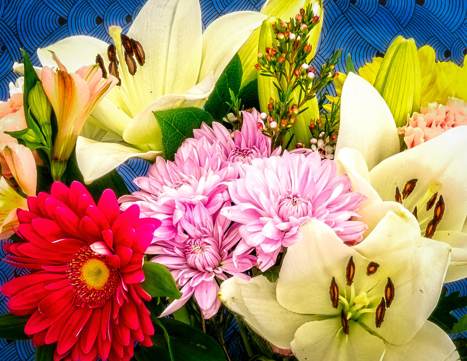 Обои цветы букет цветочная композиция на рабочий стол