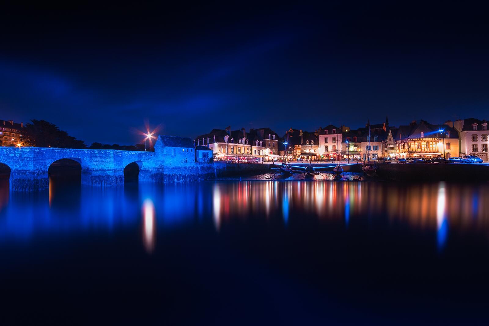 Wallpapers Auray lights Brittany on the desktop