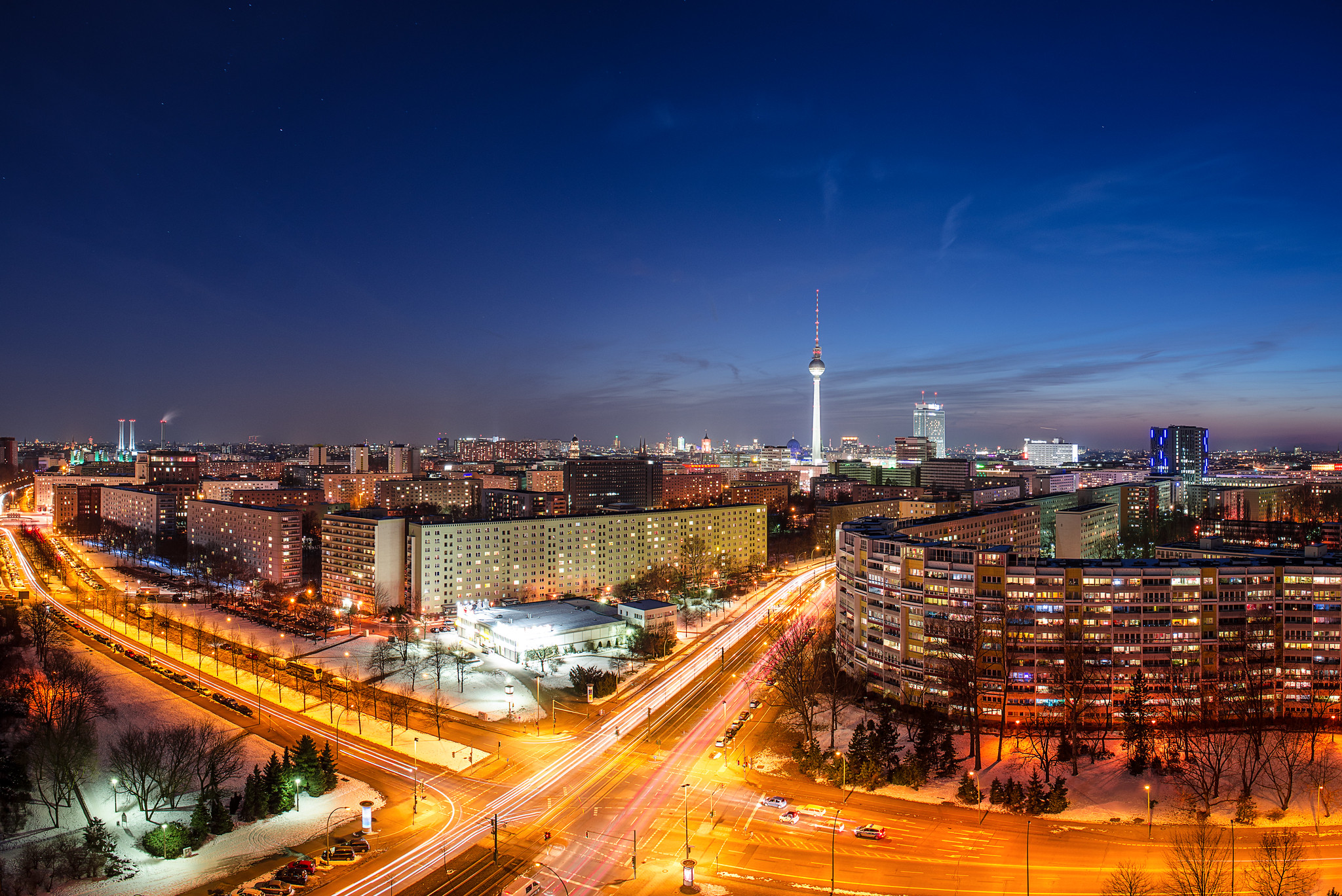 Обои Берлин архитектура ночные города на рабочий стол