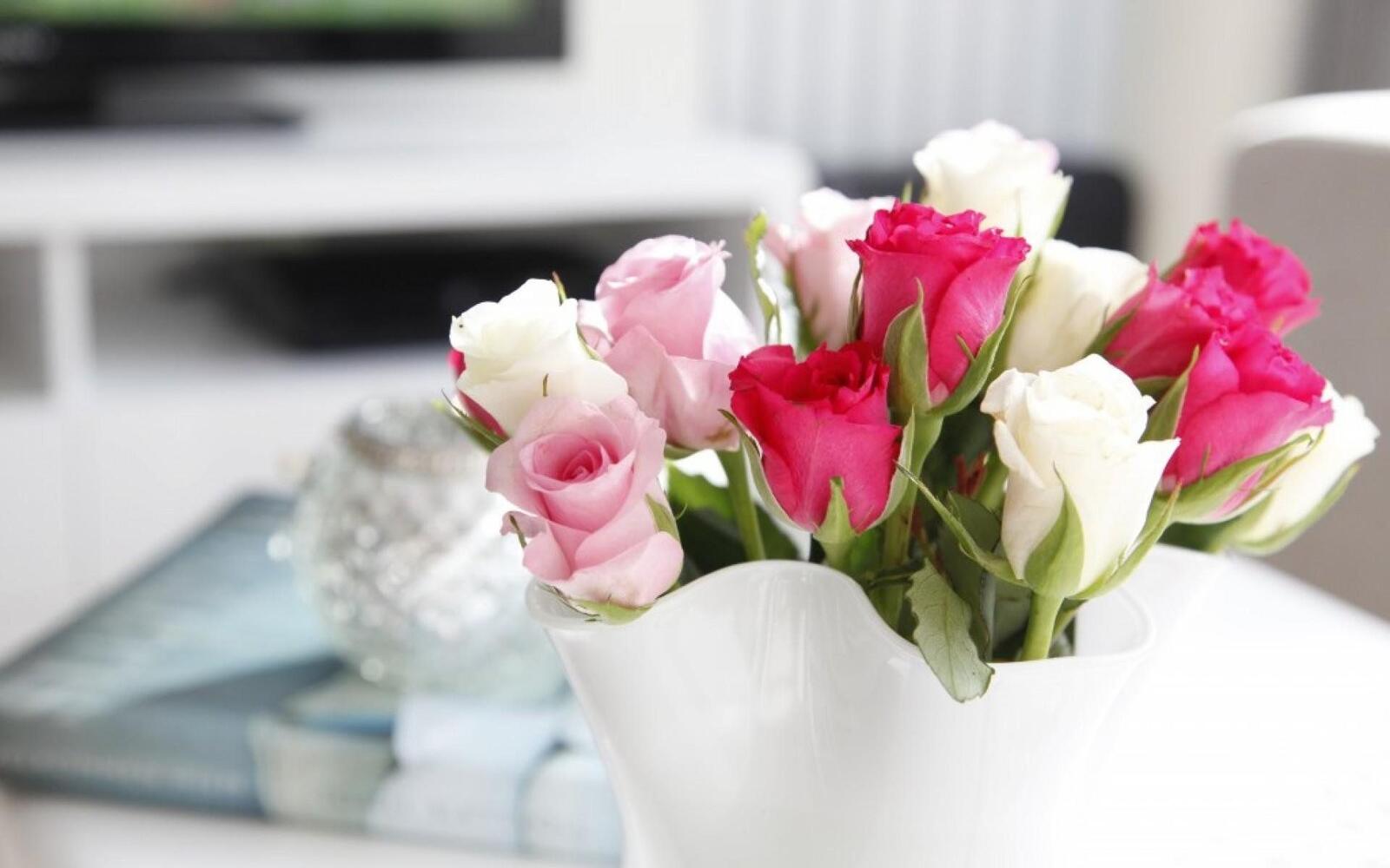 桌面上的壁纸cvety 粉红色 花束