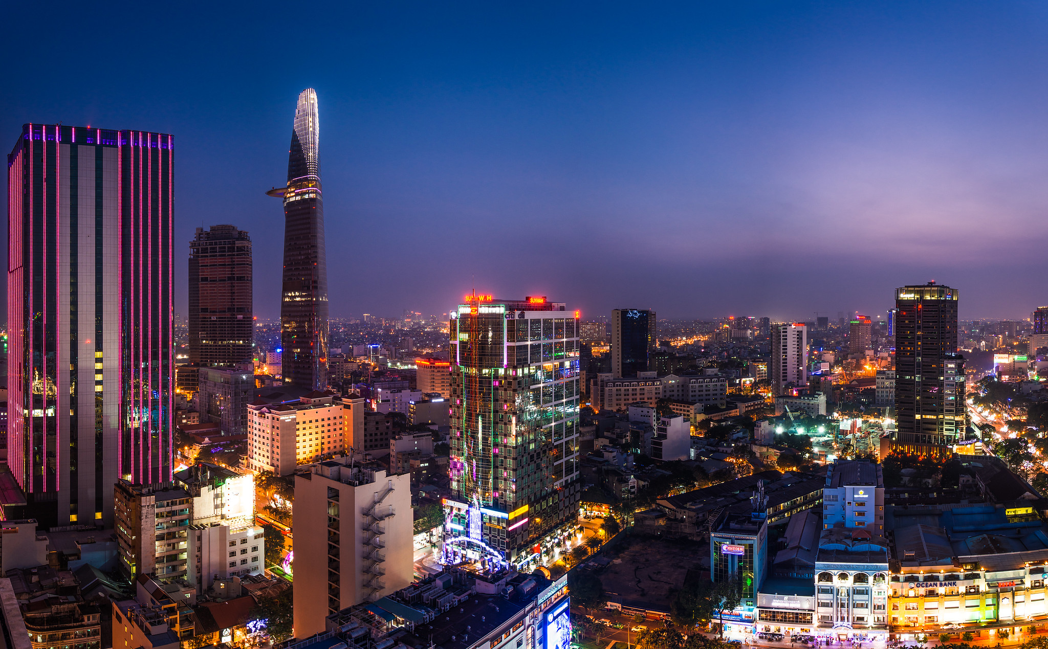 Обои Вьетнам Сайгон город на рабочий стол