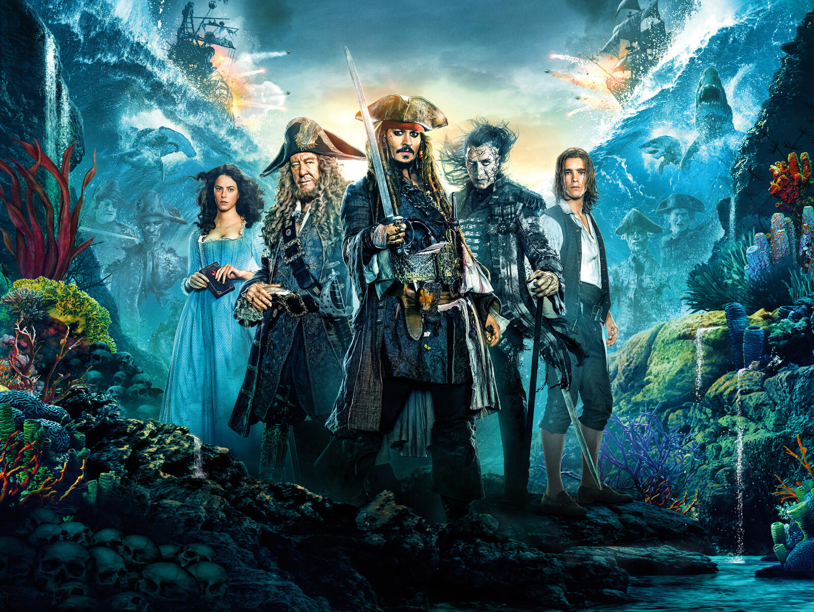 Wallpapers Pirates of the Caribbean: Dead men tell no tales film fantasy on the desktop