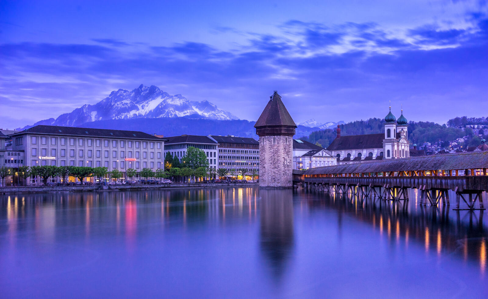 Обои Швейцария люцерна панорама на рабочий стол