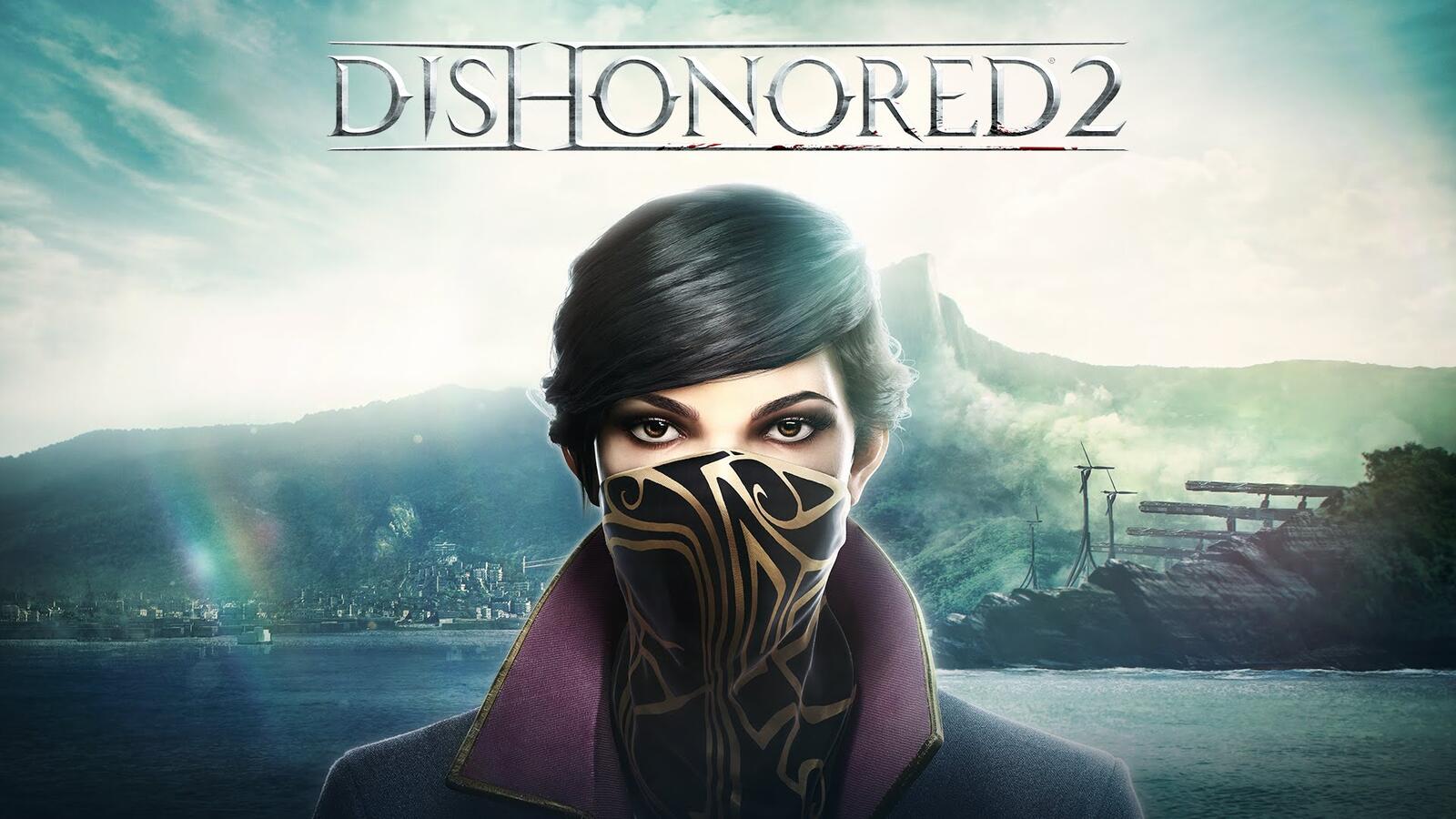 Wallpapers in dishonored 2 mask coat on the desktop