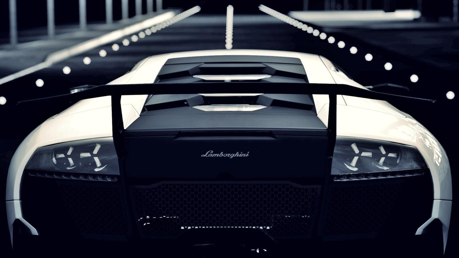 Wallpapers Lamborghini back view supercars on the desktop