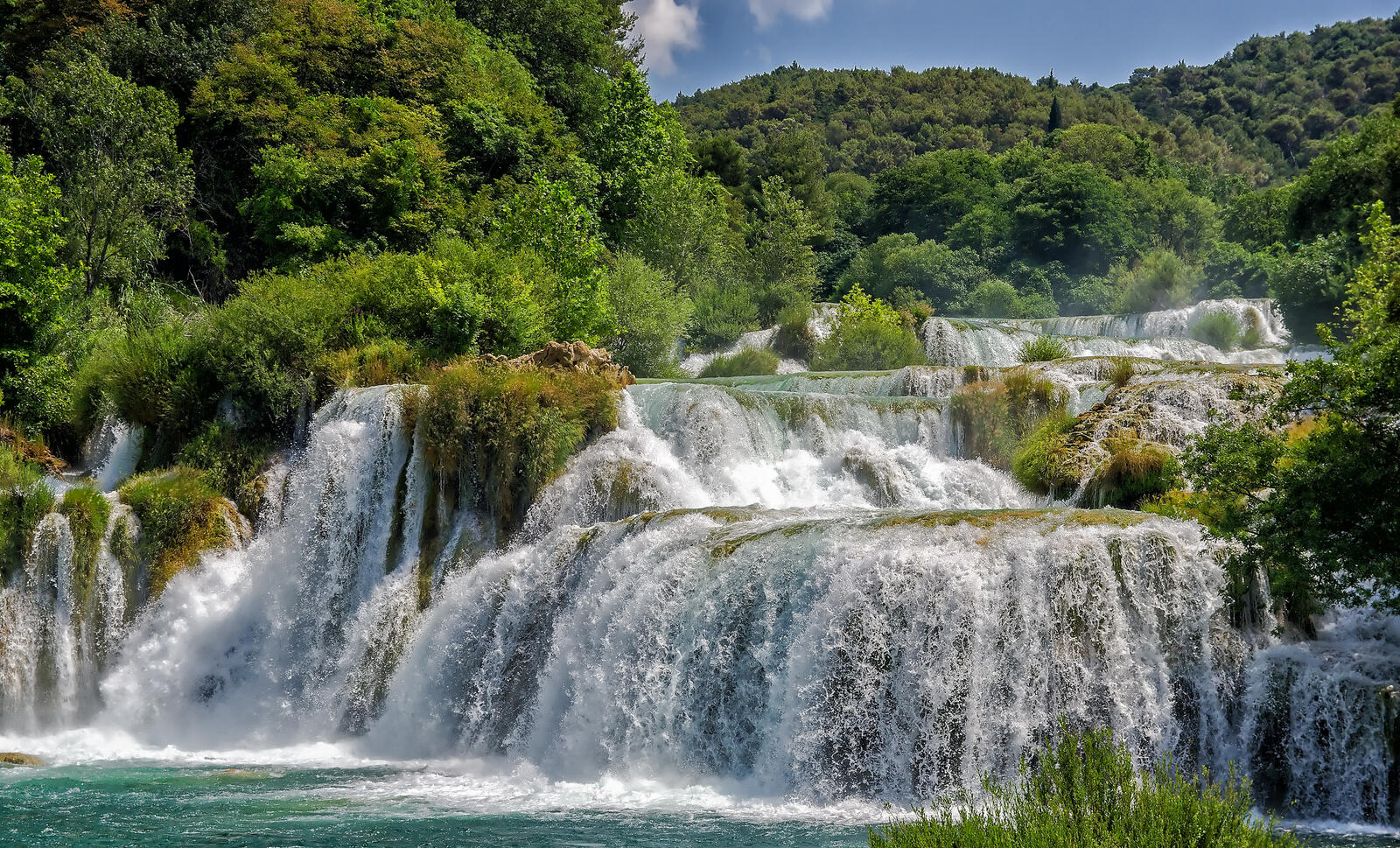 Wallpapers Krka waterfalls Croatia river on the desktop
