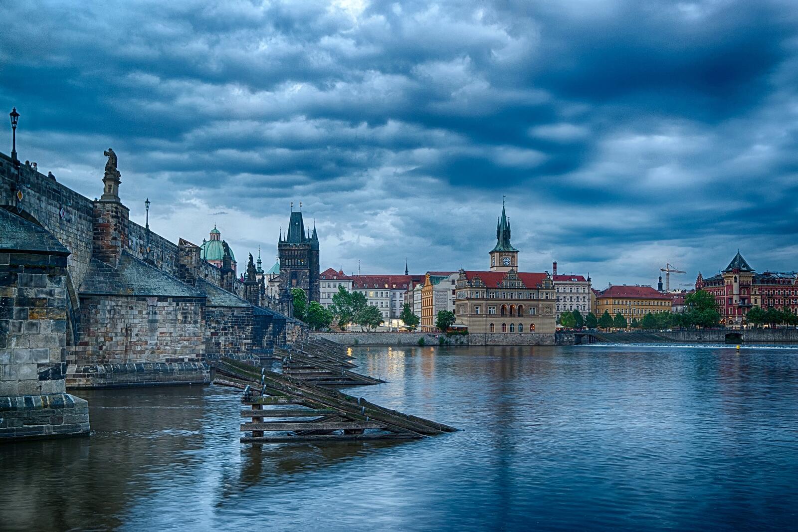 Wallpapers bridges Czech Republic city on the desktop