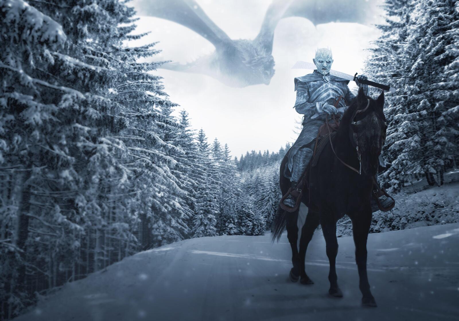 Wallpapers King of the Night White Walkers Game of Thrones on the desktop