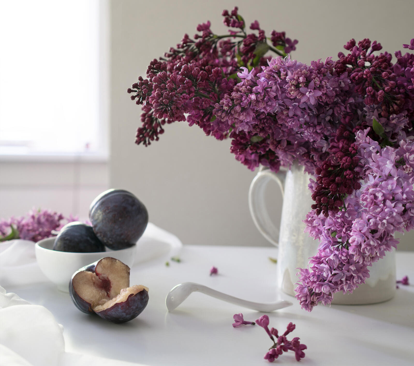 桌面上的壁纸粉红的花朵 淡紫色 小花
