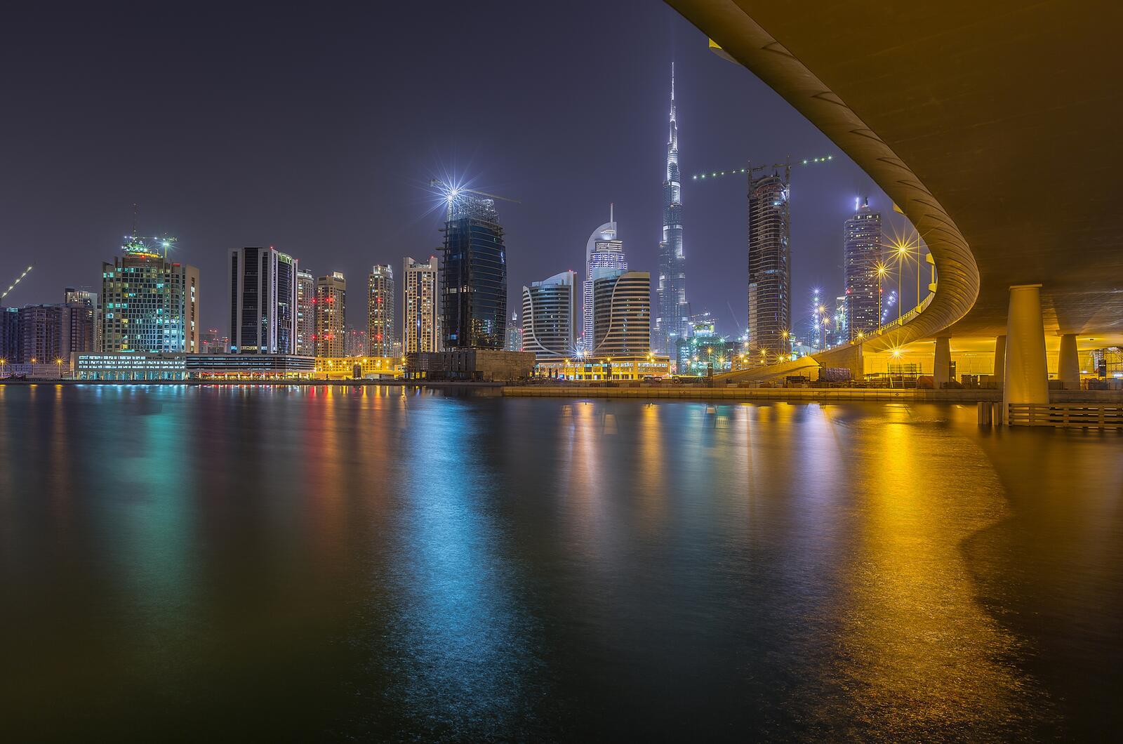 Обои Business bay Dubai Downtown Дубай на рабочий стол