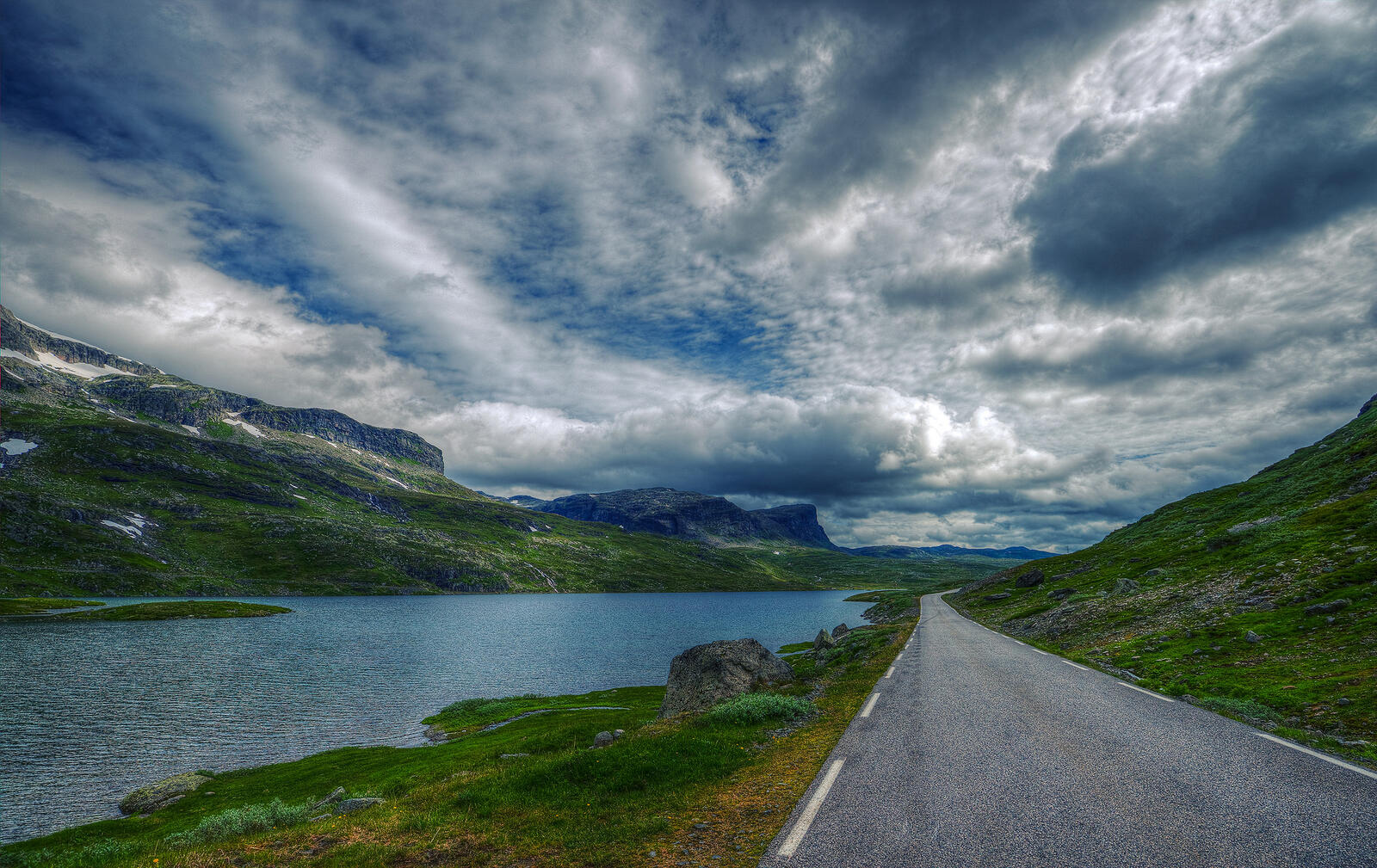 Обои Норвегия дорога горы на рабочий стол