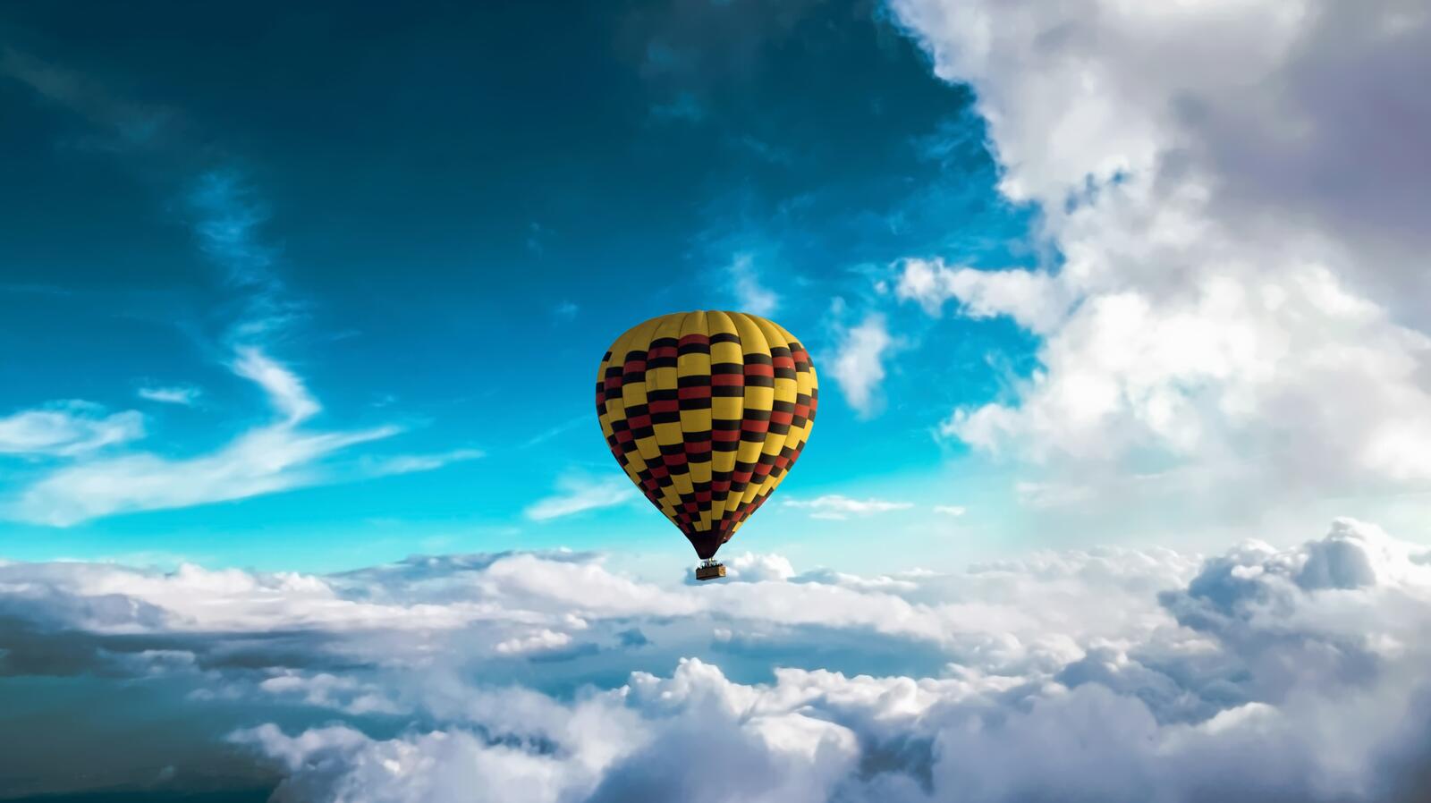 Wallpapers balloon clouds sky on the desktop