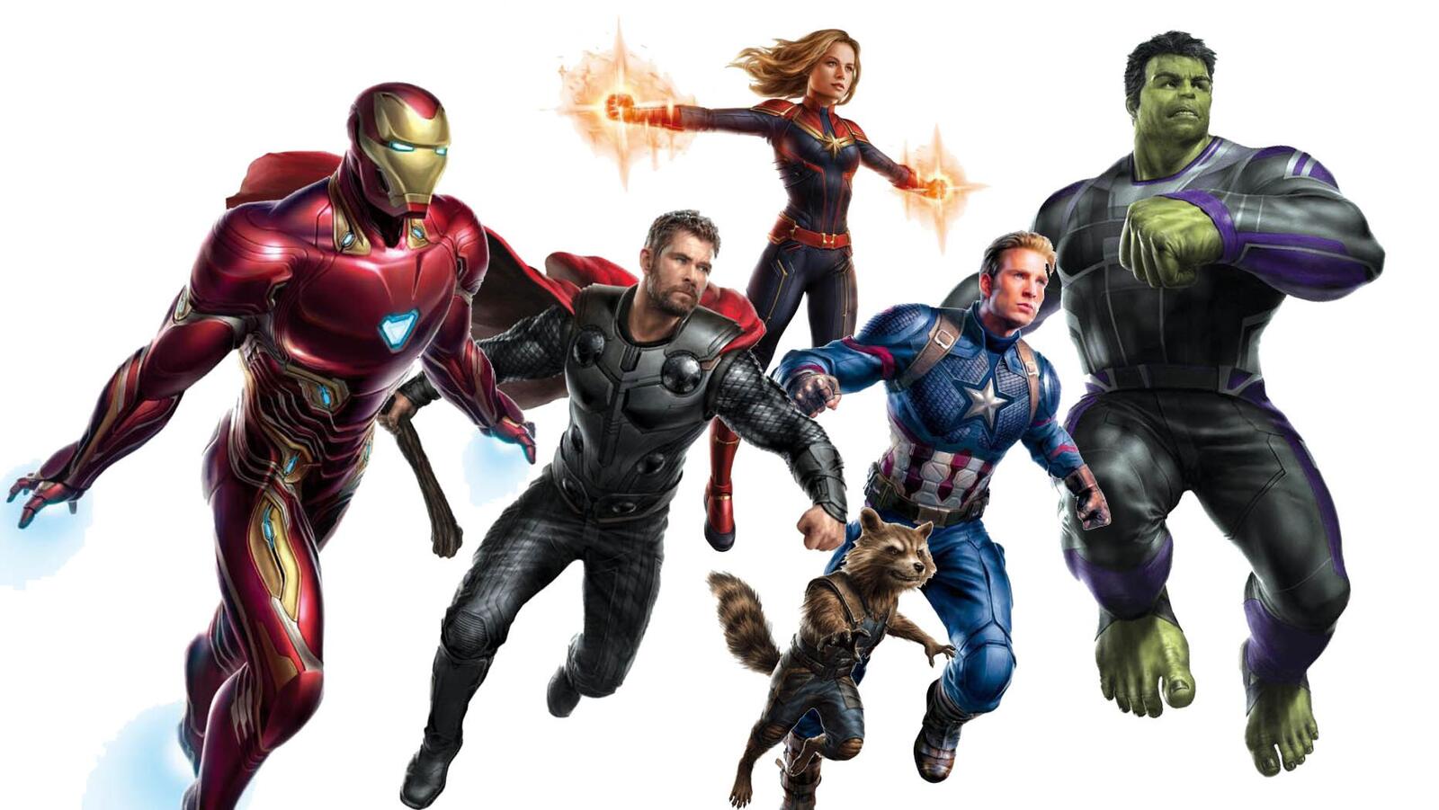 Free photo Heroes from the Avengers movie