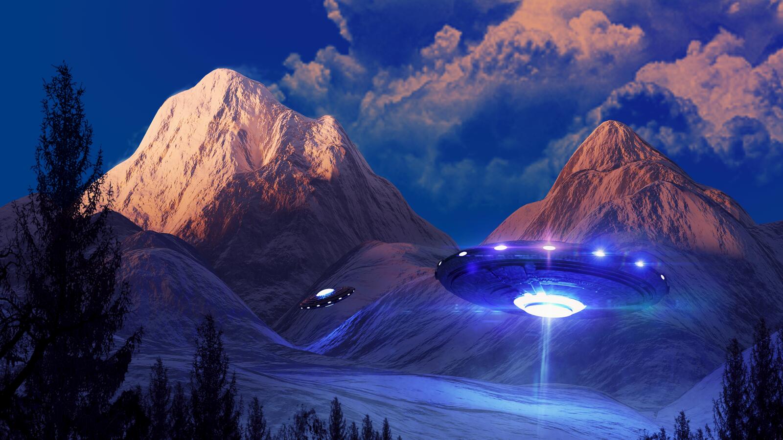 Wallpapers fiction UFO unidentified flying object on the desktop