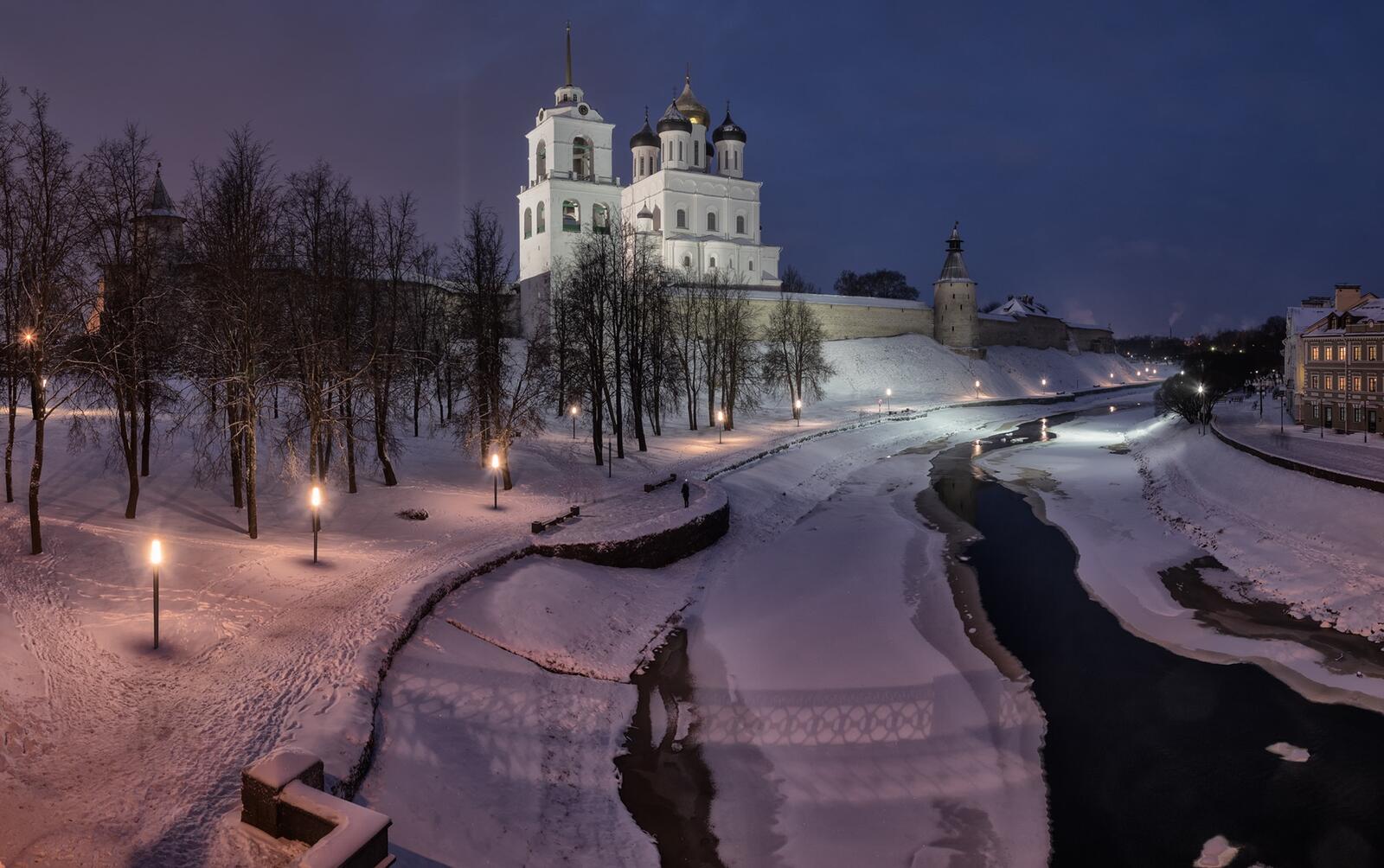 Wallpapers Pskov Russia architecture on the desktop