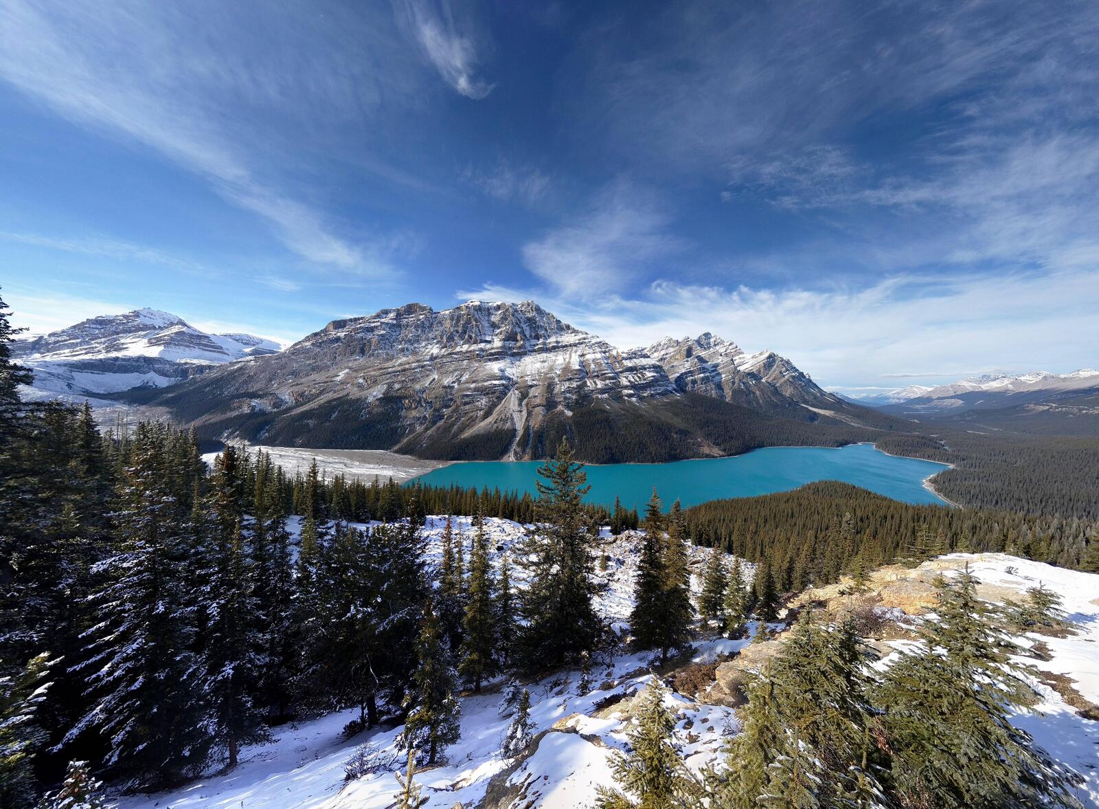 Wallpapers Canada winter Banff National Park on the desktop