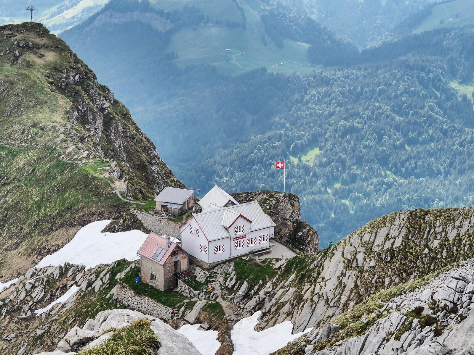 Wallpapers alpine hut Alpstein on the desktop
