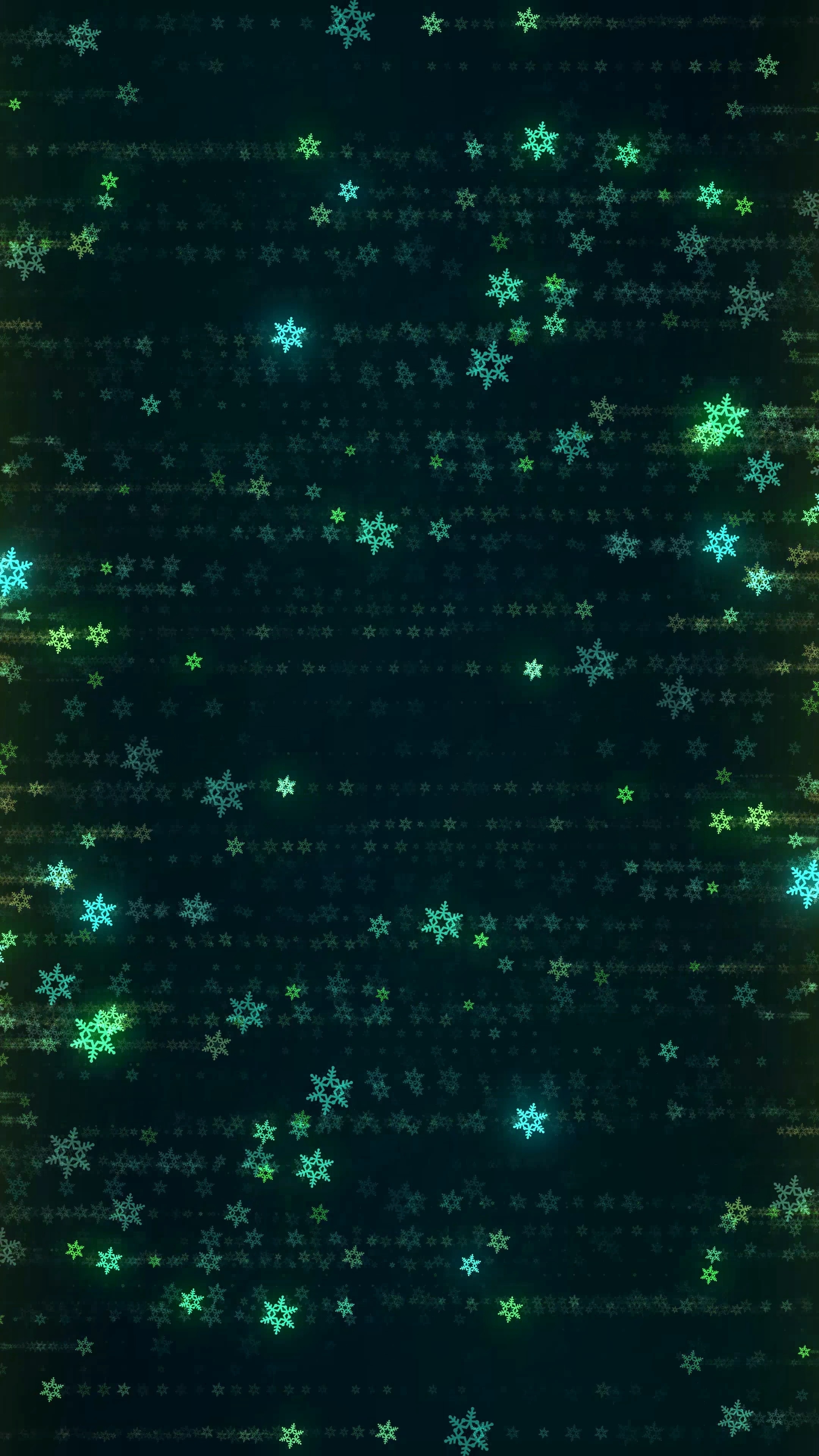 Background with computerized snowflakes