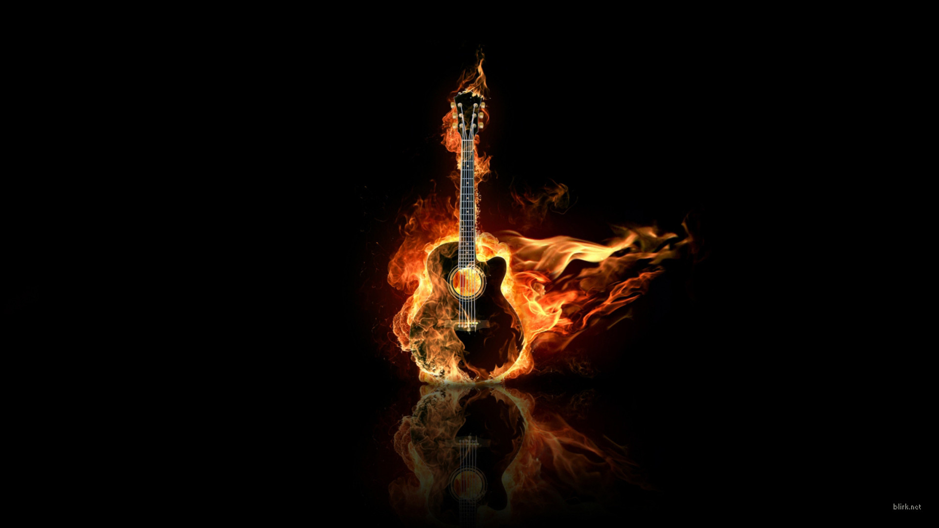Фото бесплатно развлечения, огонь, гитары