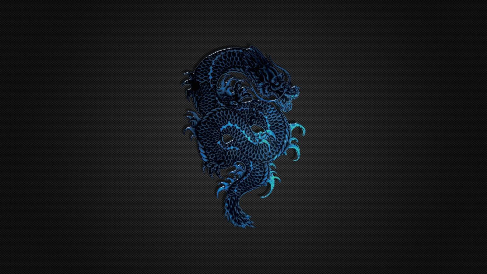 Wallpapers Dragon symbolism blue on the desktop