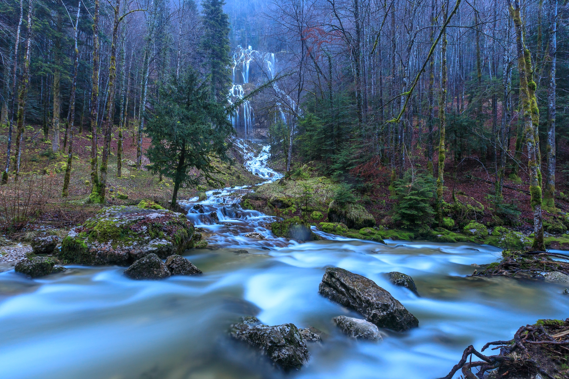 Фото бесплатно Водопад Эриссона, Горы Юра, Франция