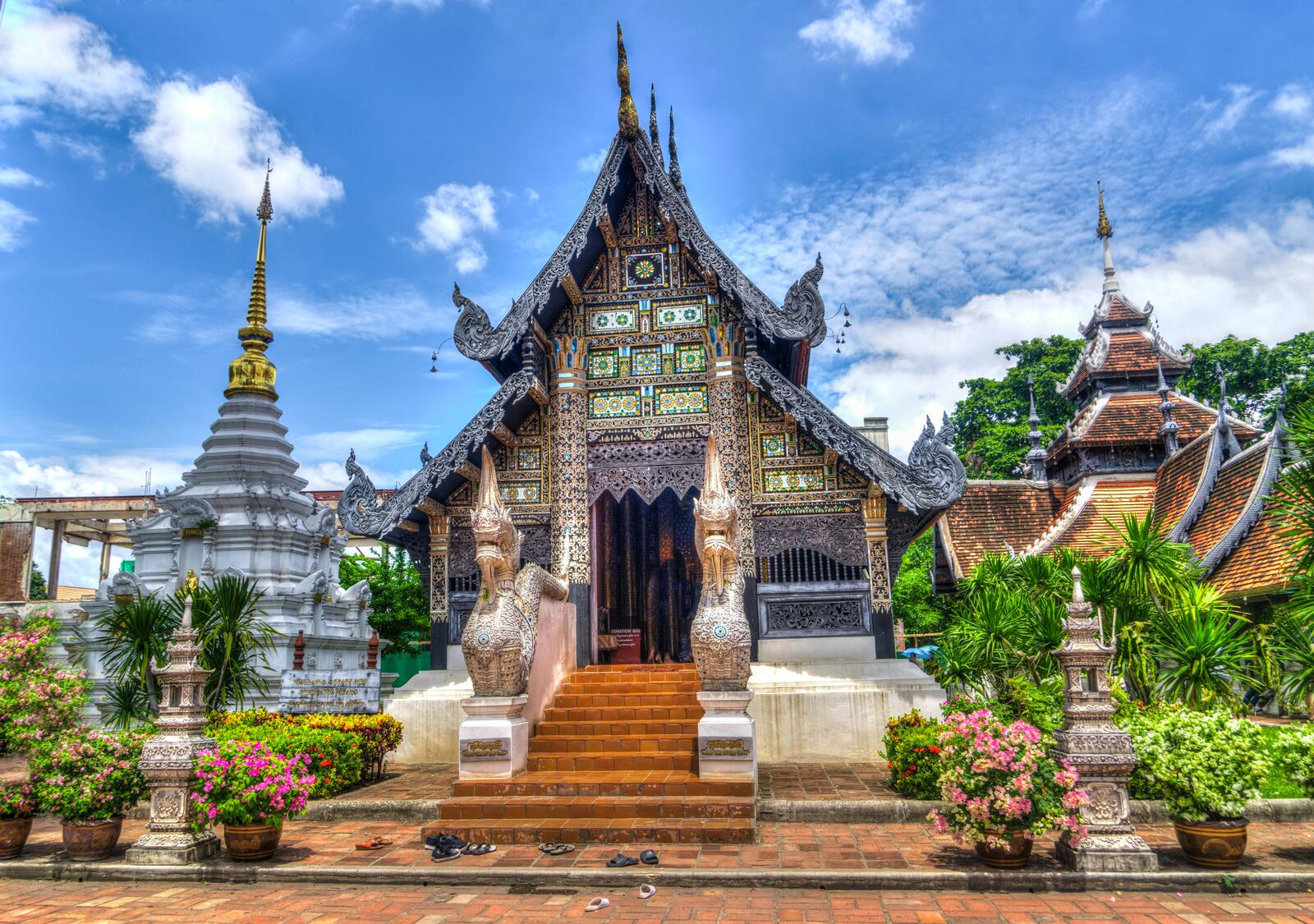 桌面上的壁纸泰国 清迈 庙宇