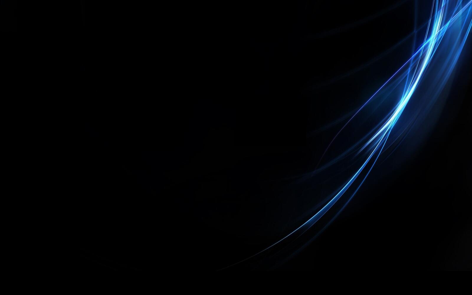 Wallpapers abstract black blue on the desktop