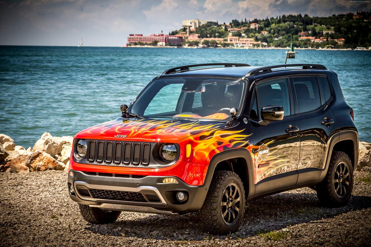 Jeep Renegade fire