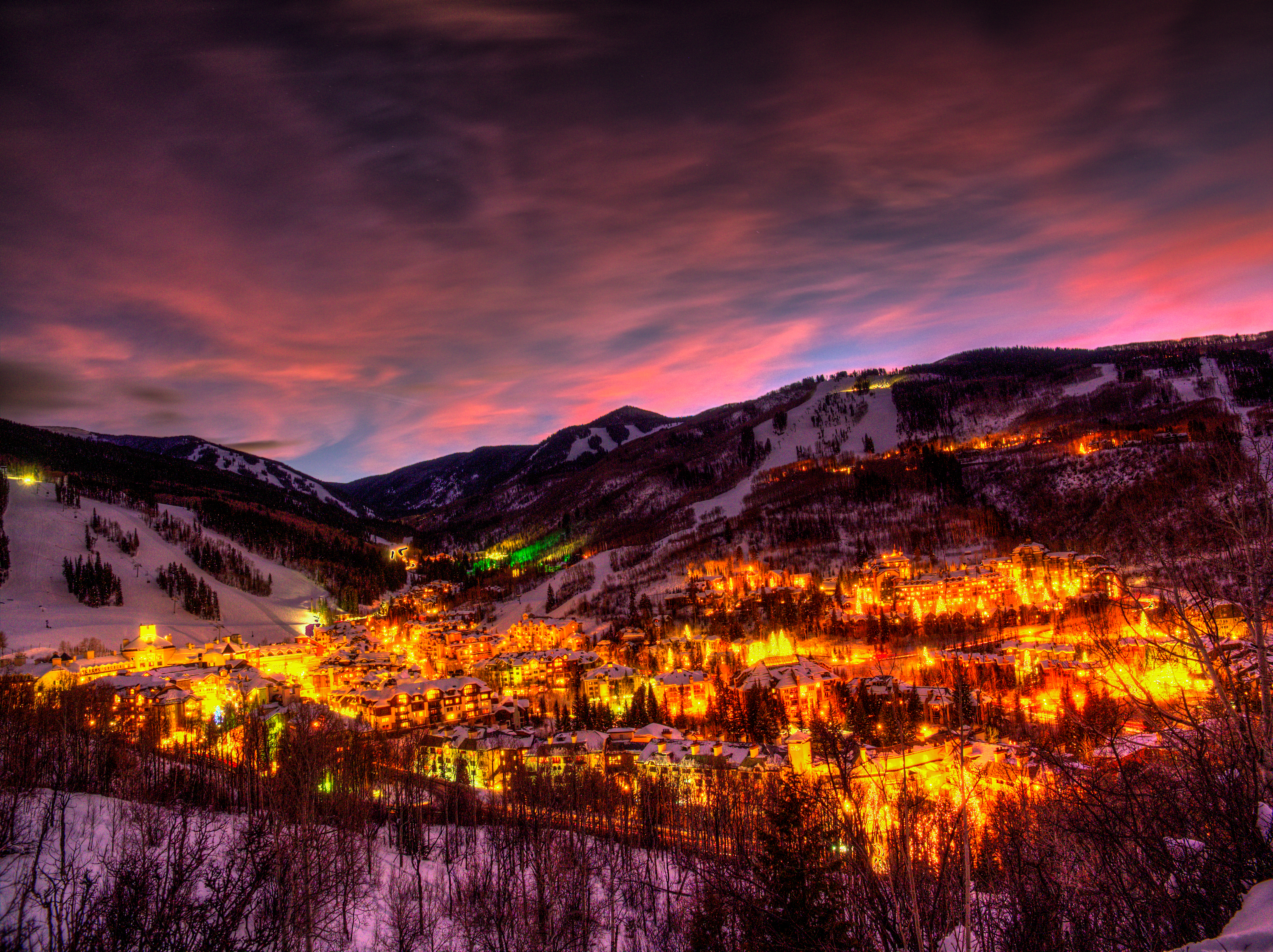 Wallpapers The village of beaver Creek a skiing town Colorado on the desktop
