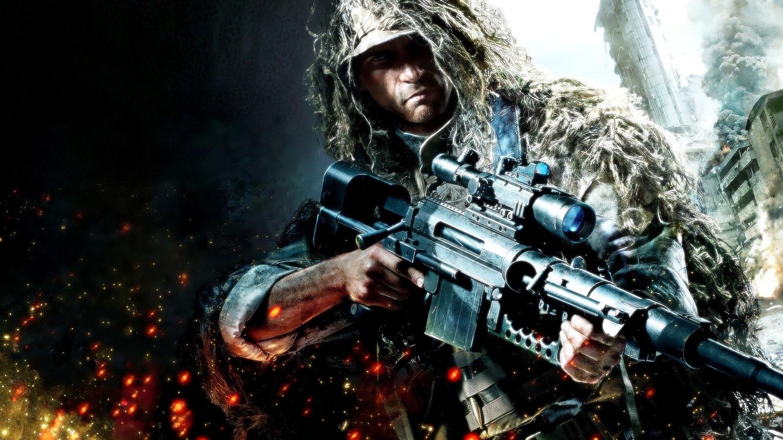 Обои Sniper: Ghost Warrior 2 армия здания на рабочий стол