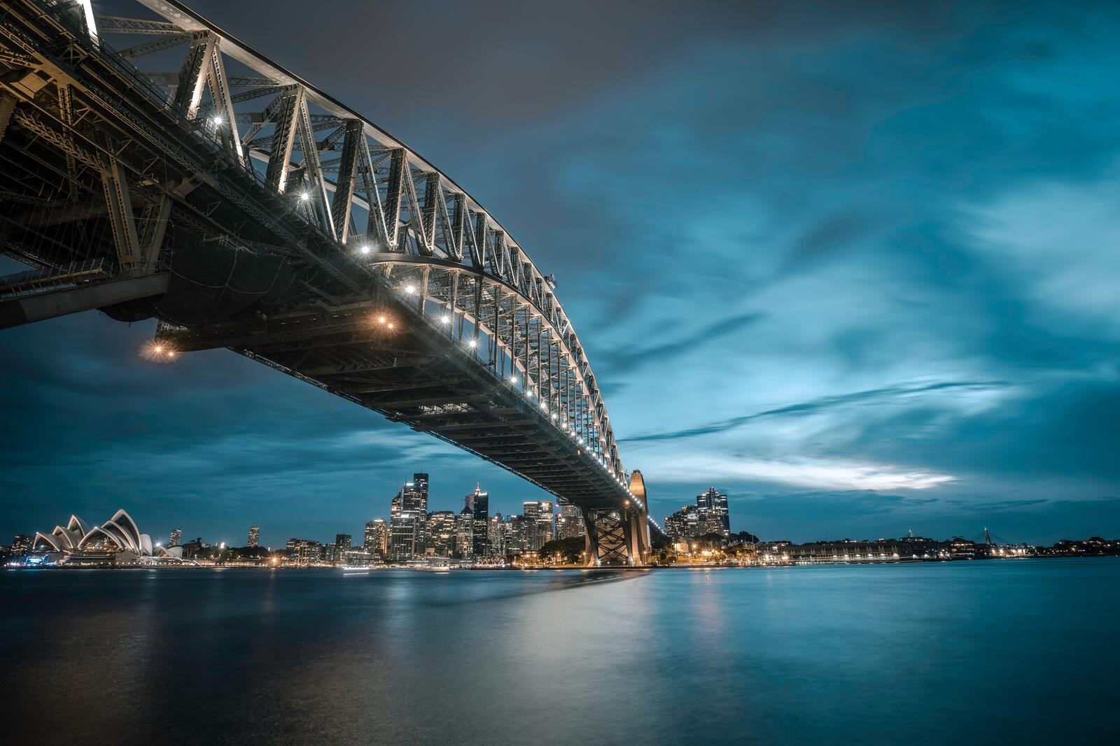 Free photo Big bridge in Sydney