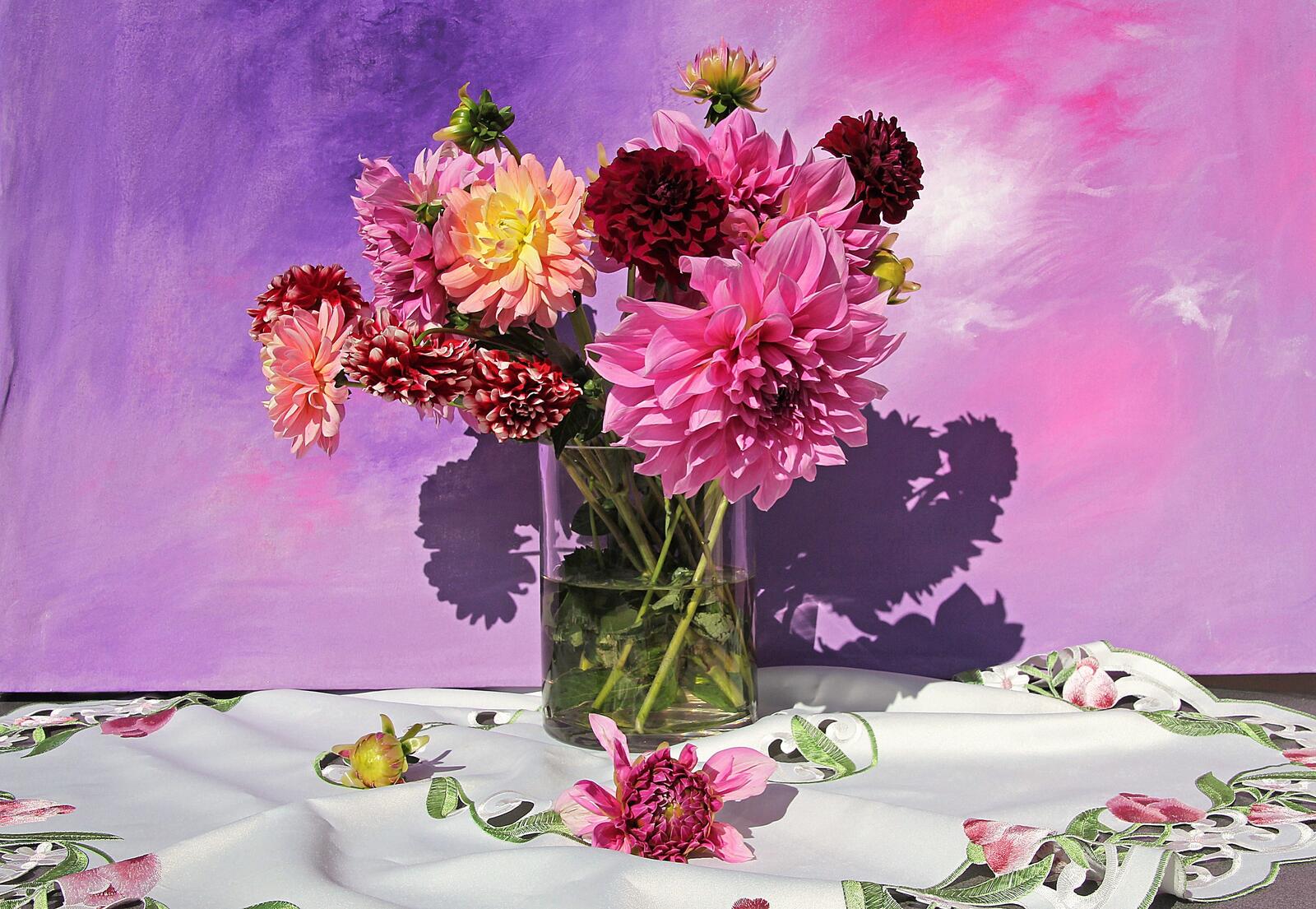 Wallpapers table vase flora on the desktop