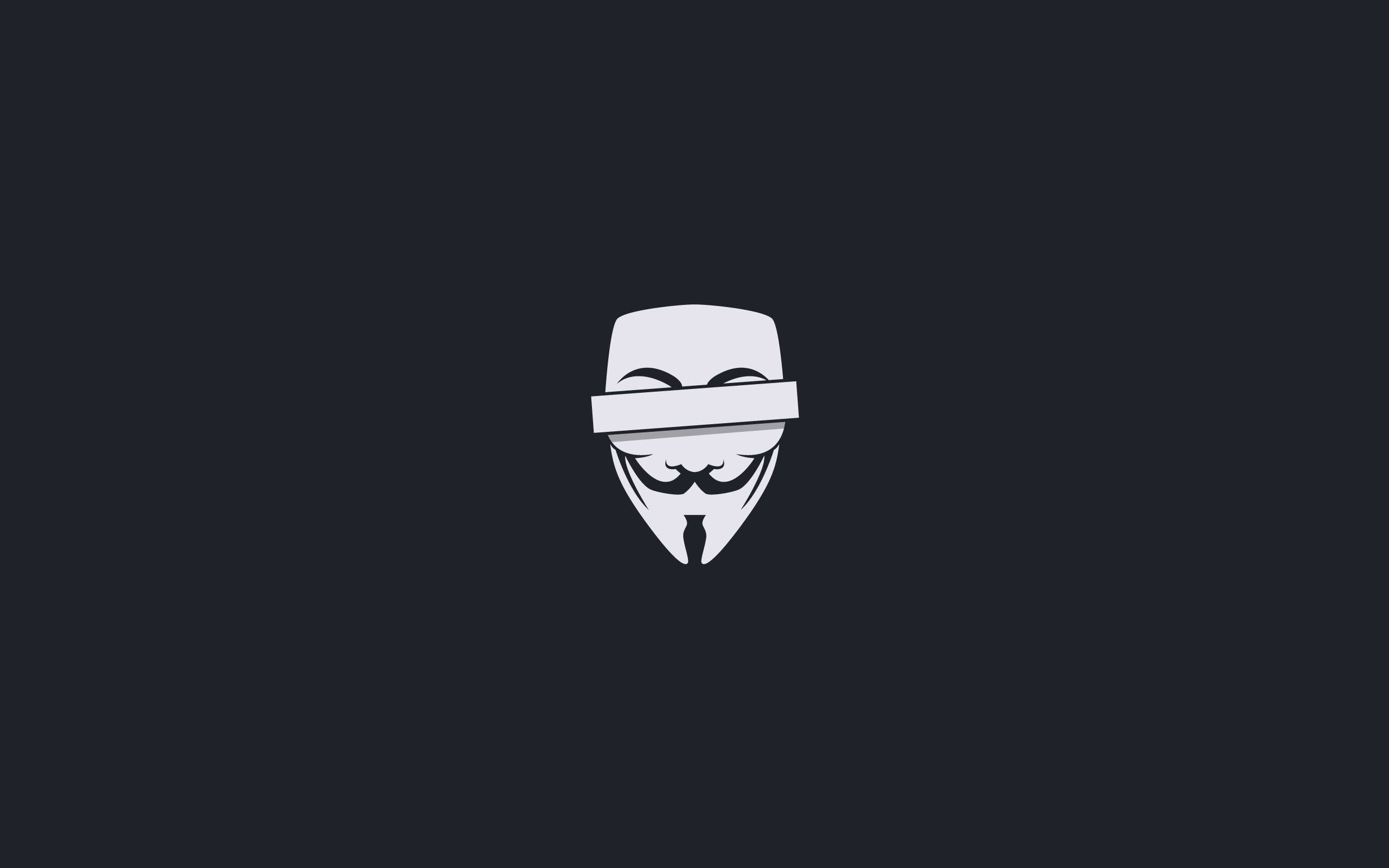 Wallpapers anonymous the guy Fawkes mask cencored on the desktop