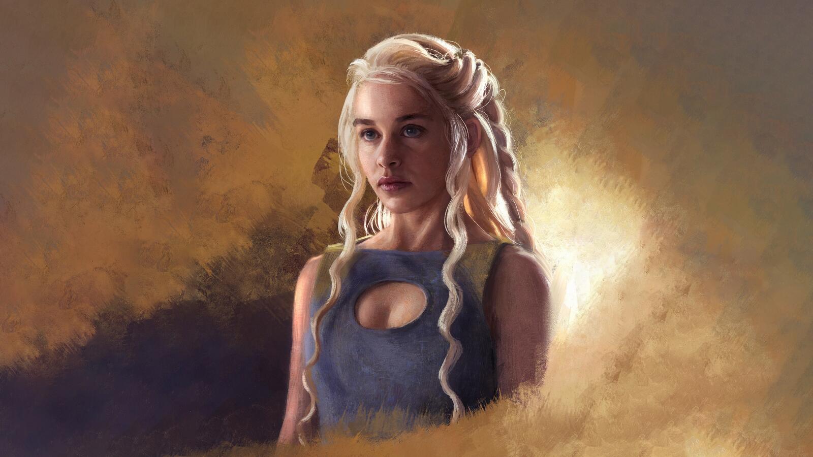 Wallpapers Game Of Thrones Daenerys Targaryen painting on the desktop