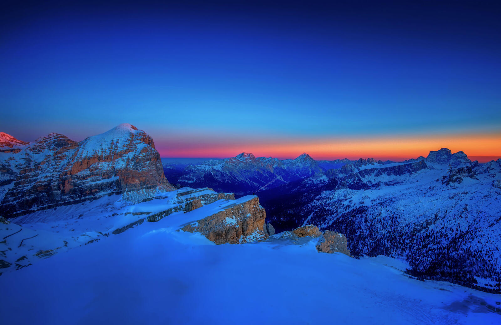 Wallpapers snow Italy Alps on the desktop