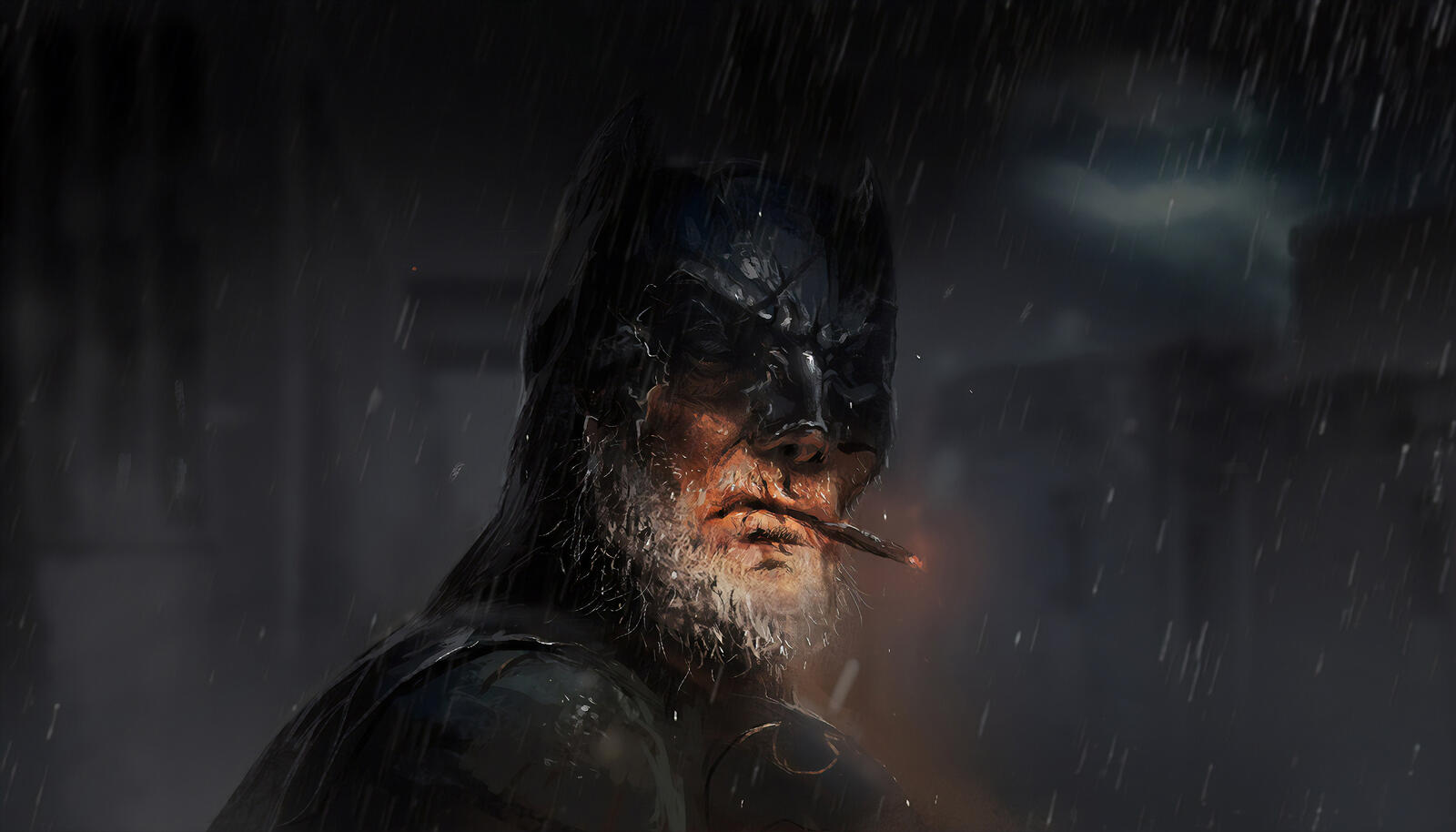 免费照片有胡子的老蝙蝠侠