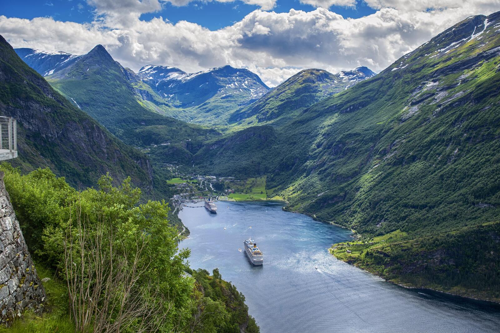 Обои пейзаж фьорды норвегия на рабочий стол