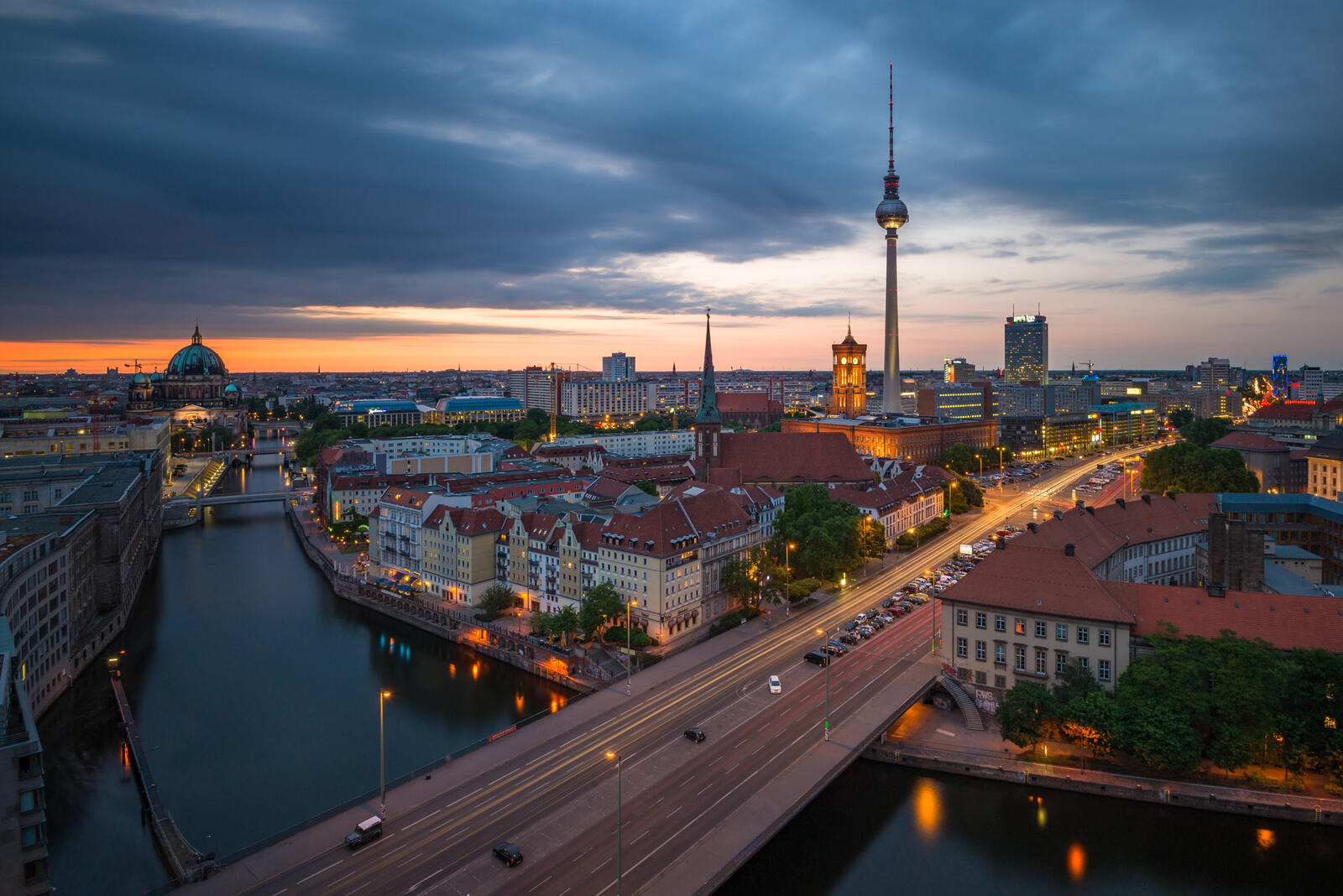 Бесплатное фото Городской пейзаж Берлина
