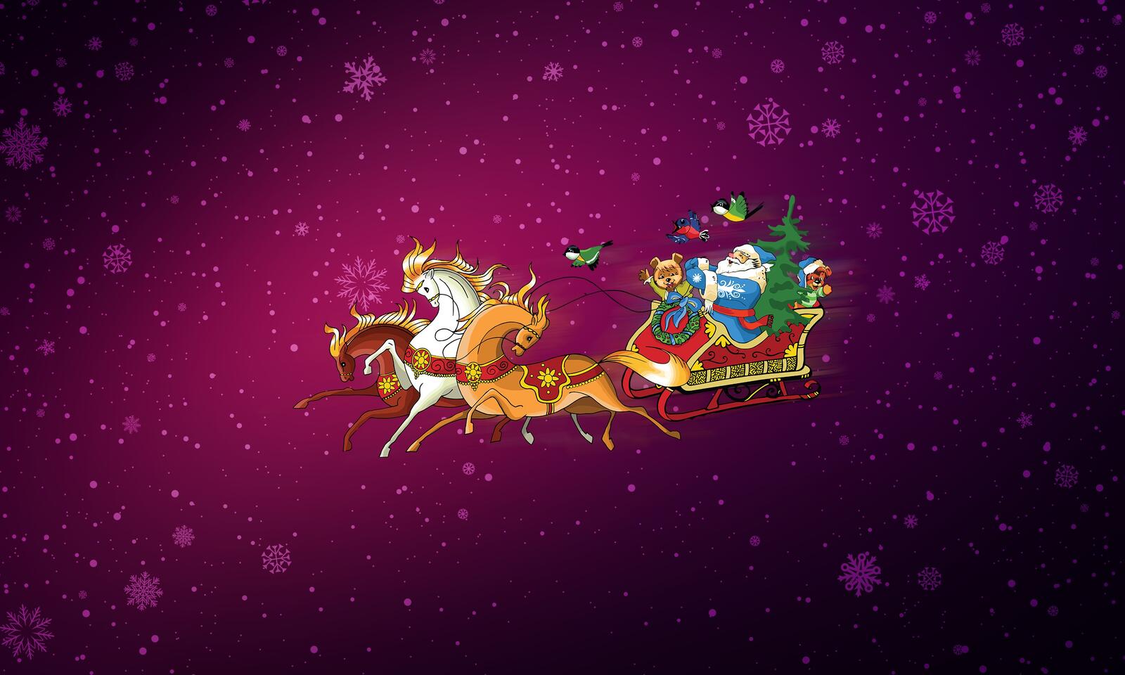 Wallpapers Christmas style new year Santa Claus on the desktop