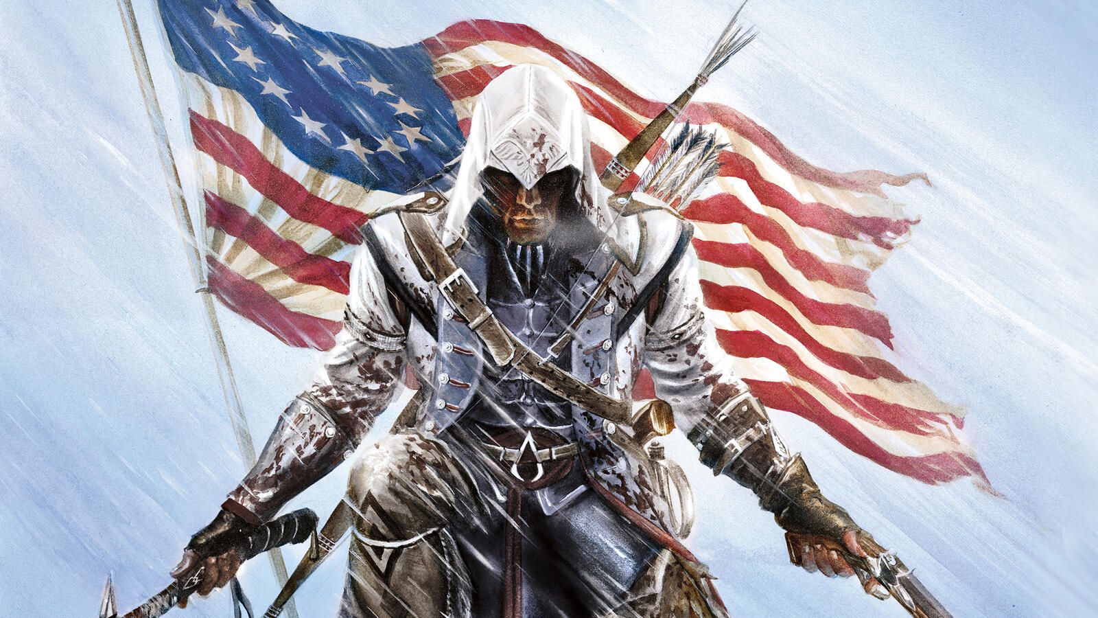 Wallpapers assassins creed flag games on the desktop
