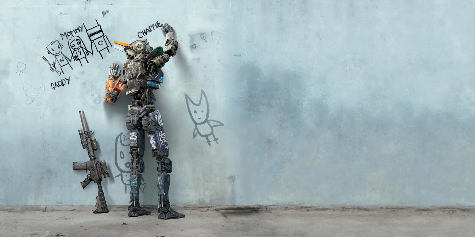 Wallpapers A robot named Chappie 2015 fantasy action on the desktop