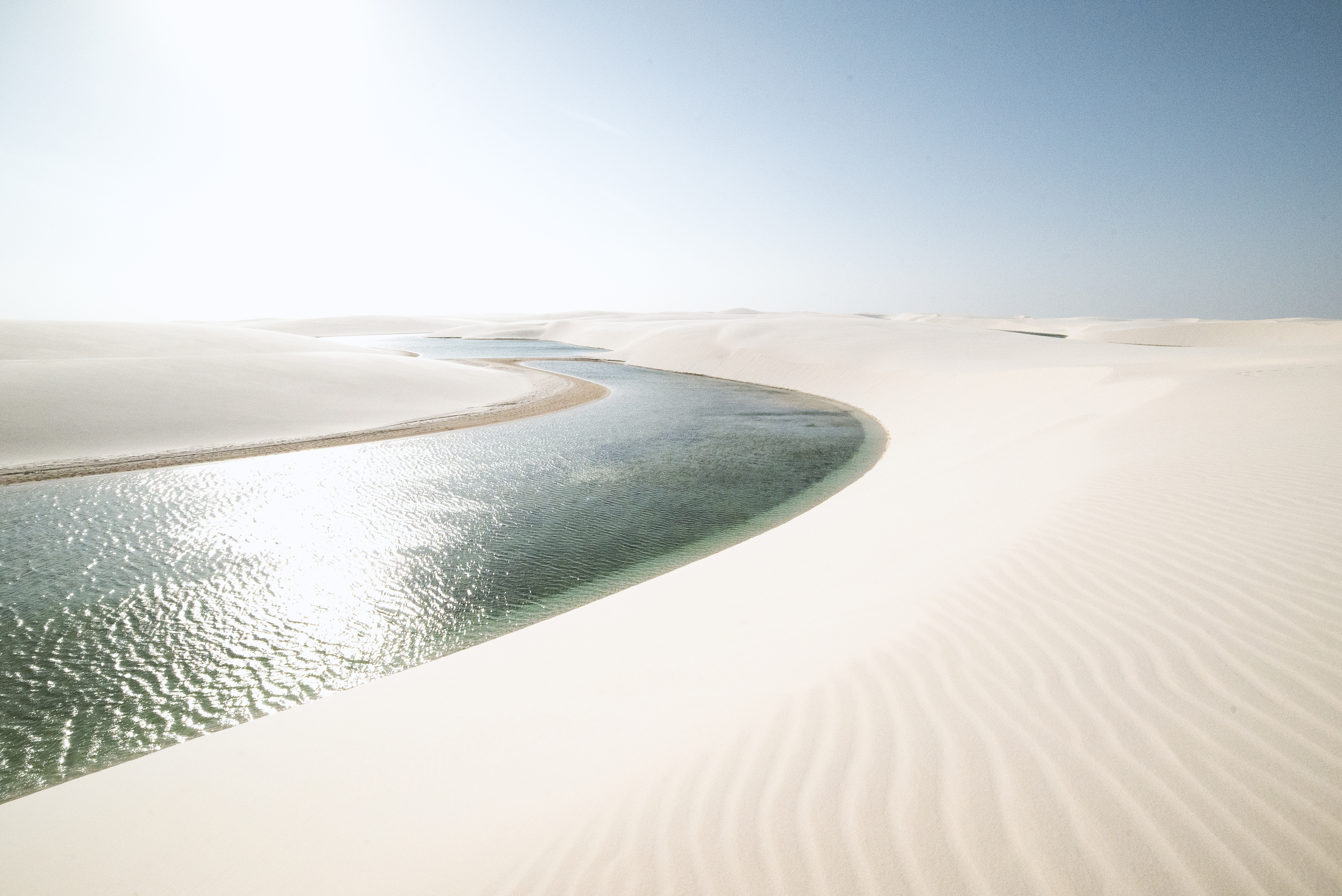 Фото бесплатно пустыня, река, солнце