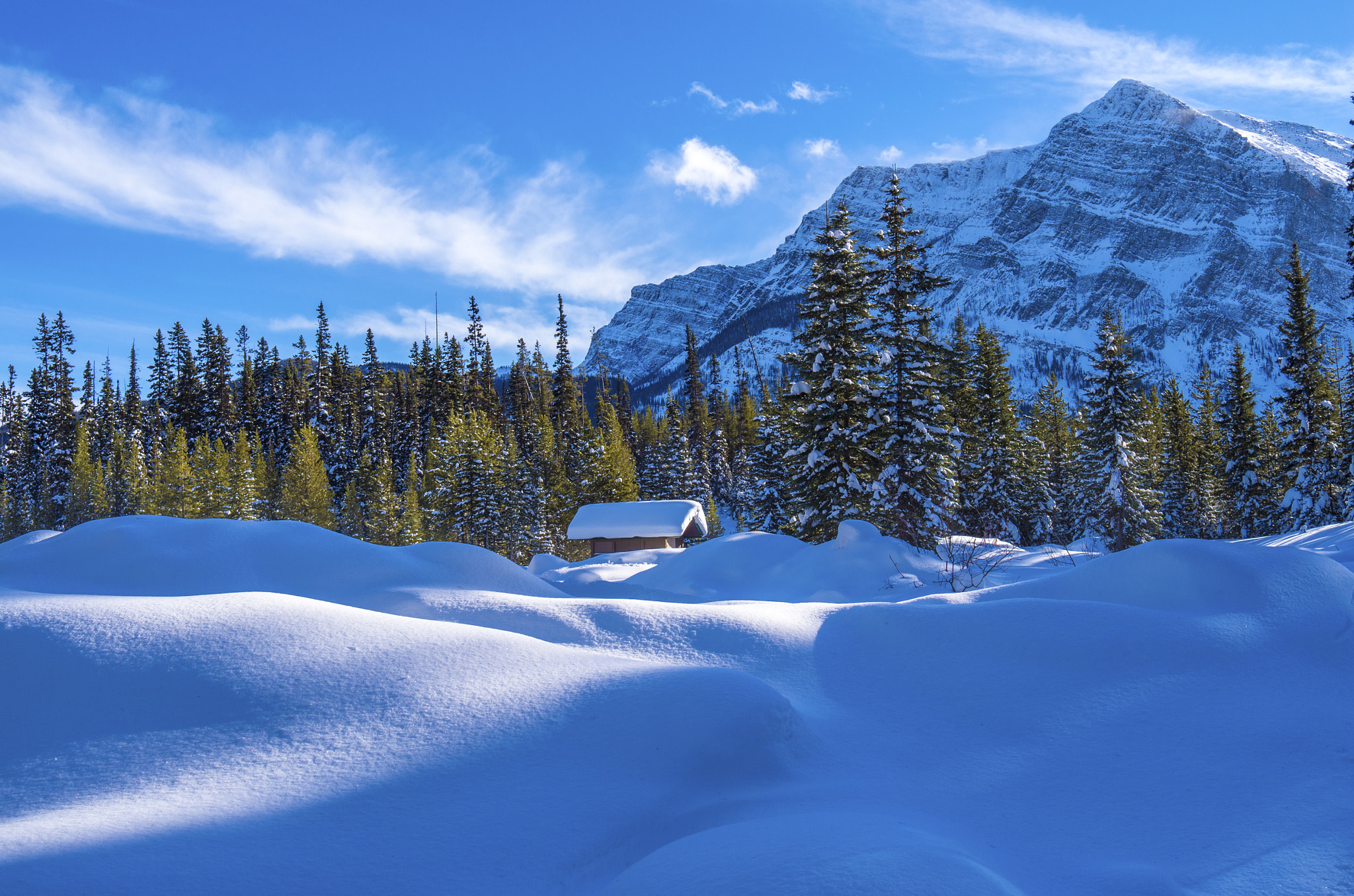Wallpapers Banff National Park winter snow on the desktop