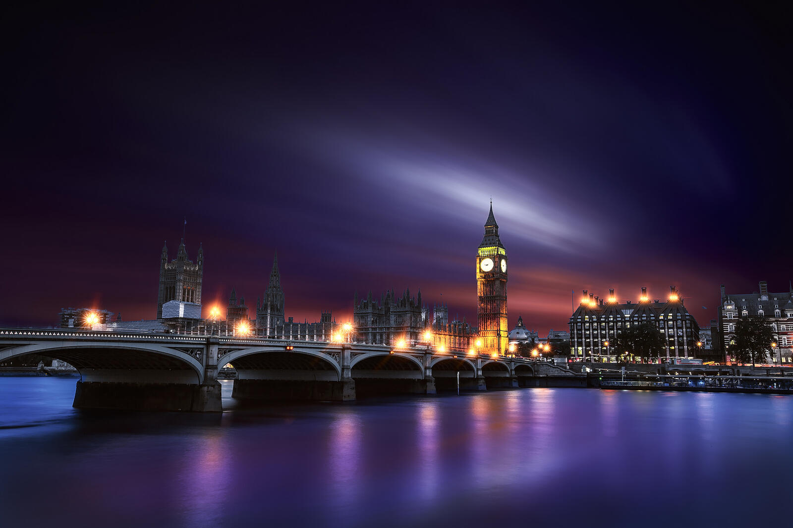 Обои Big Ben London City Westminster на рабочий стол