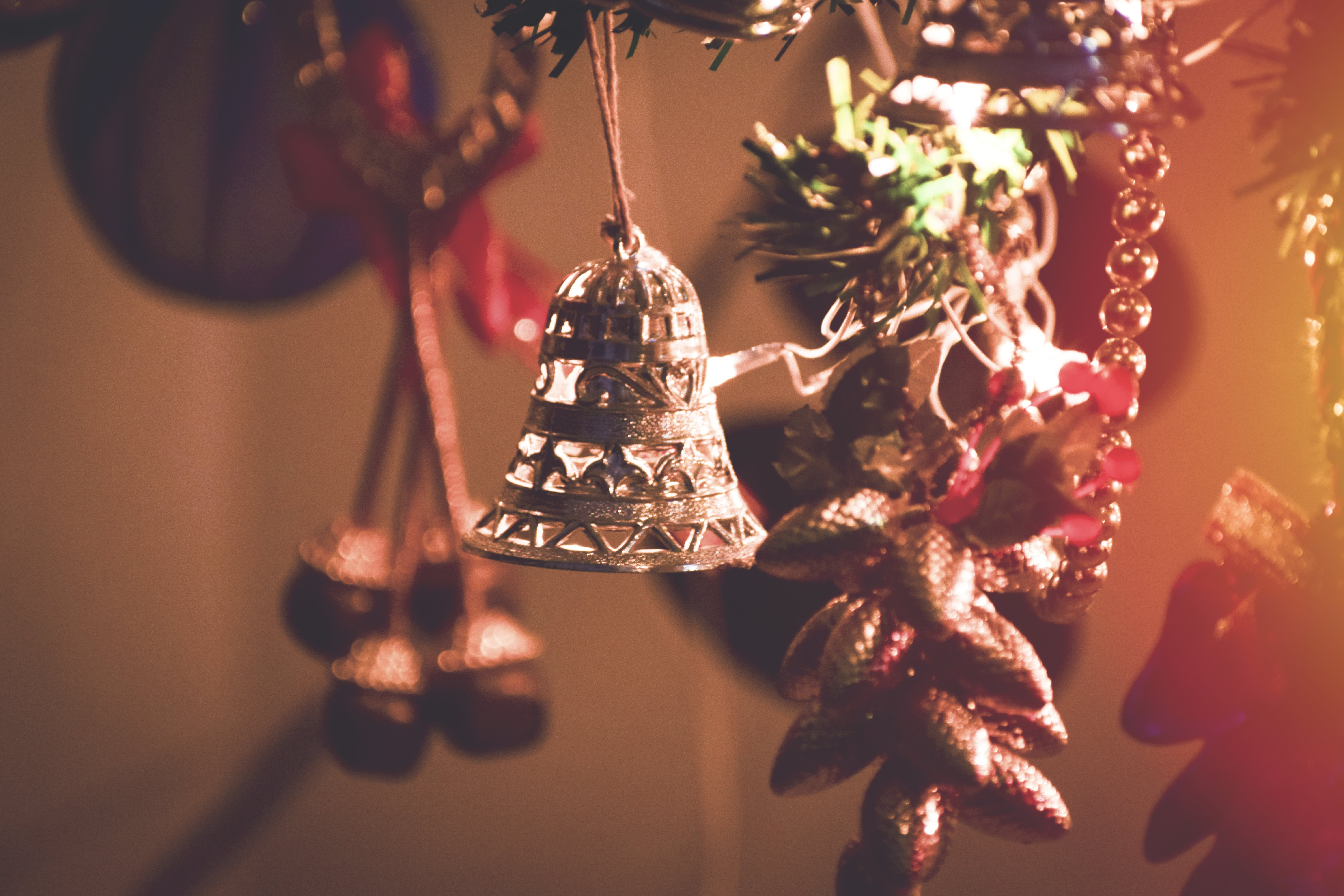 Wallpapers Christmas bell Christmas decoration on the desktop