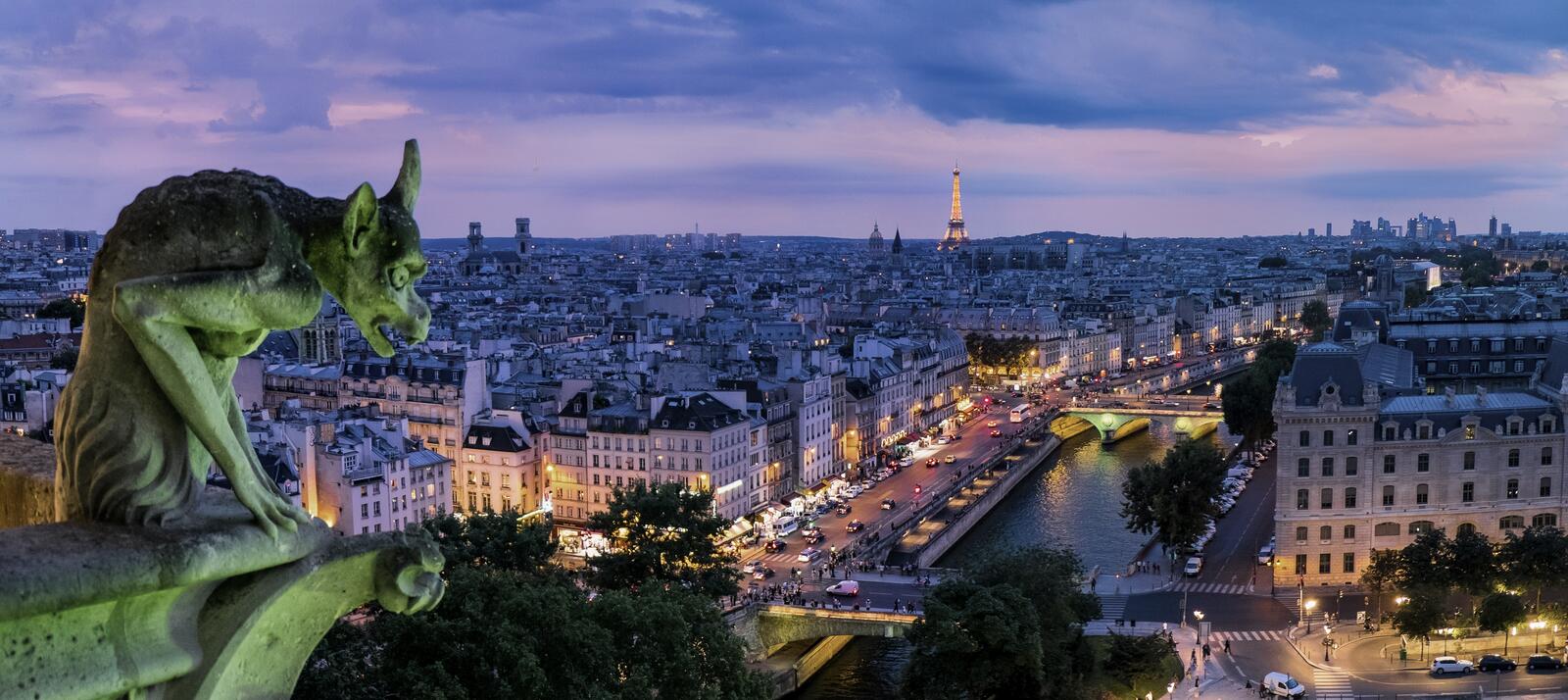 桌面上的壁纸城市 城市全景 法国