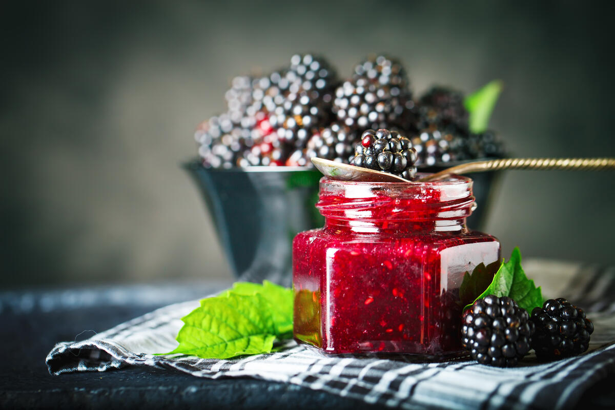 Jam made of blackberry