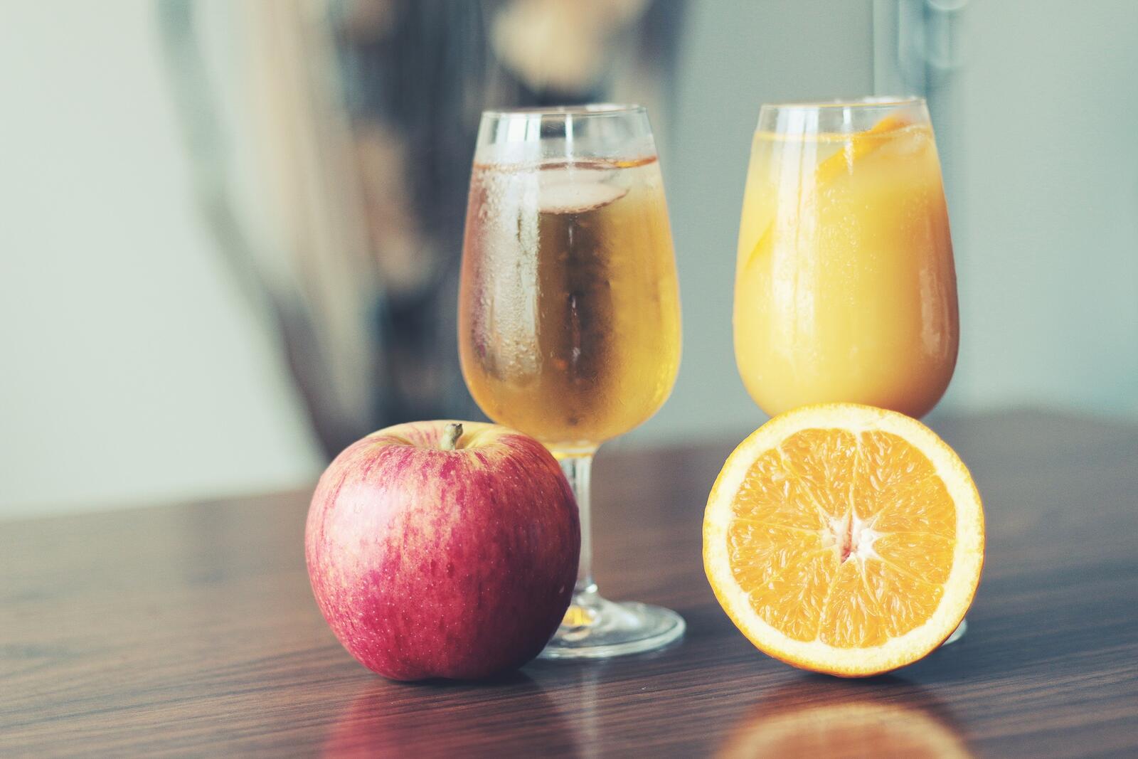 Обои яблочный сок фрукты стекло на рабочий стол