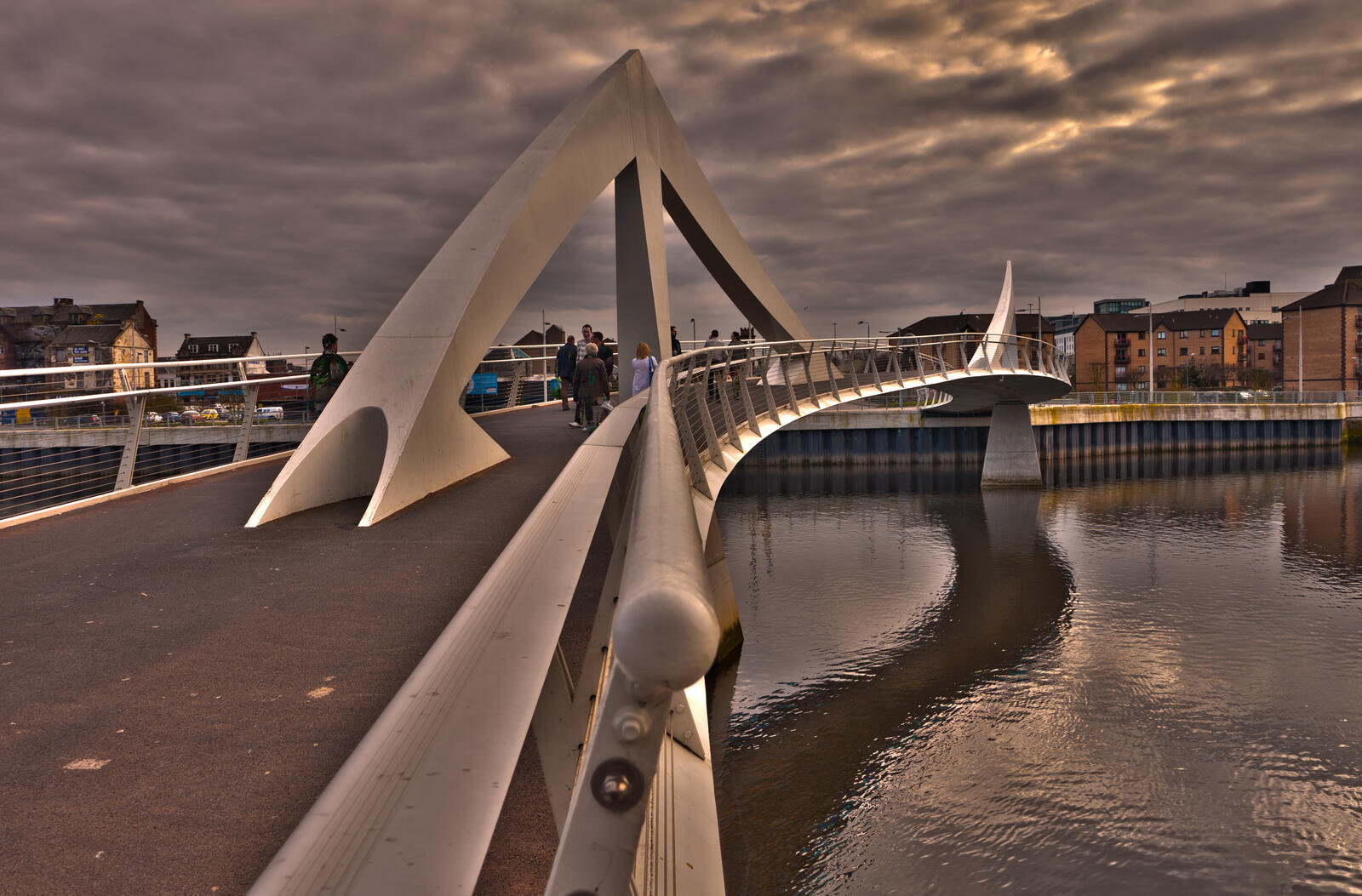 Обои Tradeston Bridge Glasgow Scotland на рабочий стол
