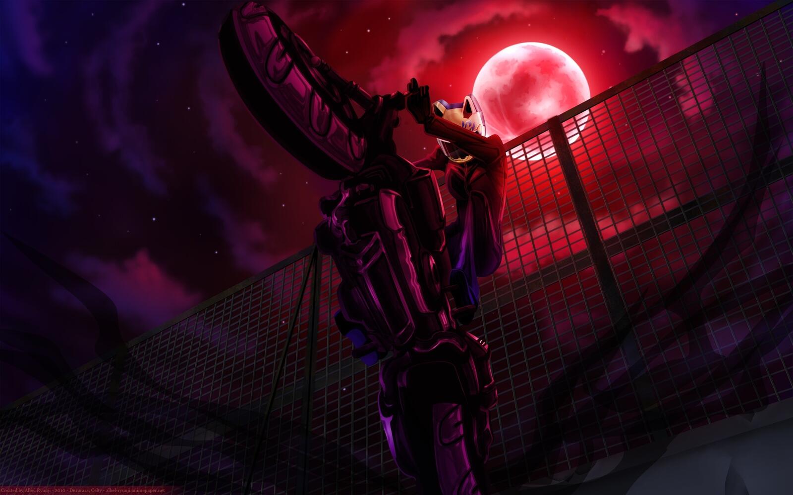 Wallpapers durarar to celty sturluson motorcycle jumping on the desktop